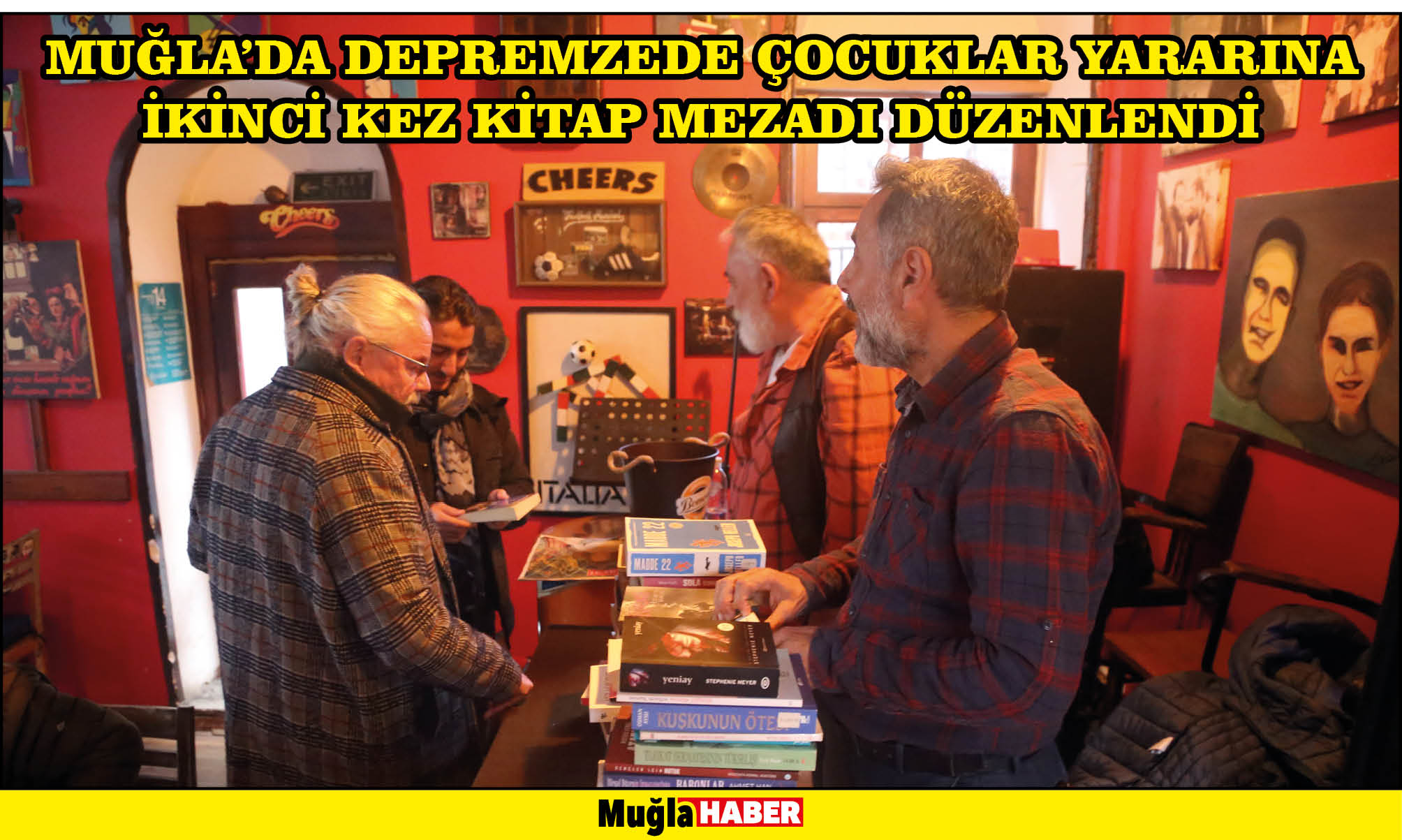 Muğla'da depremzede çocuklar yararına ikinci kez kitap mezadı düzenlendi