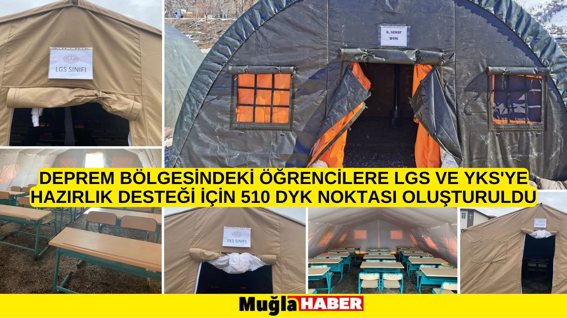 DEPREM BÖLGESİNDEKİ ÖĞRENCİLERE LGS VE YKS'YE HAZIRLIK DESTEĞİ İÇİN 510 DYK NOKTASI OLUŞTURULDU