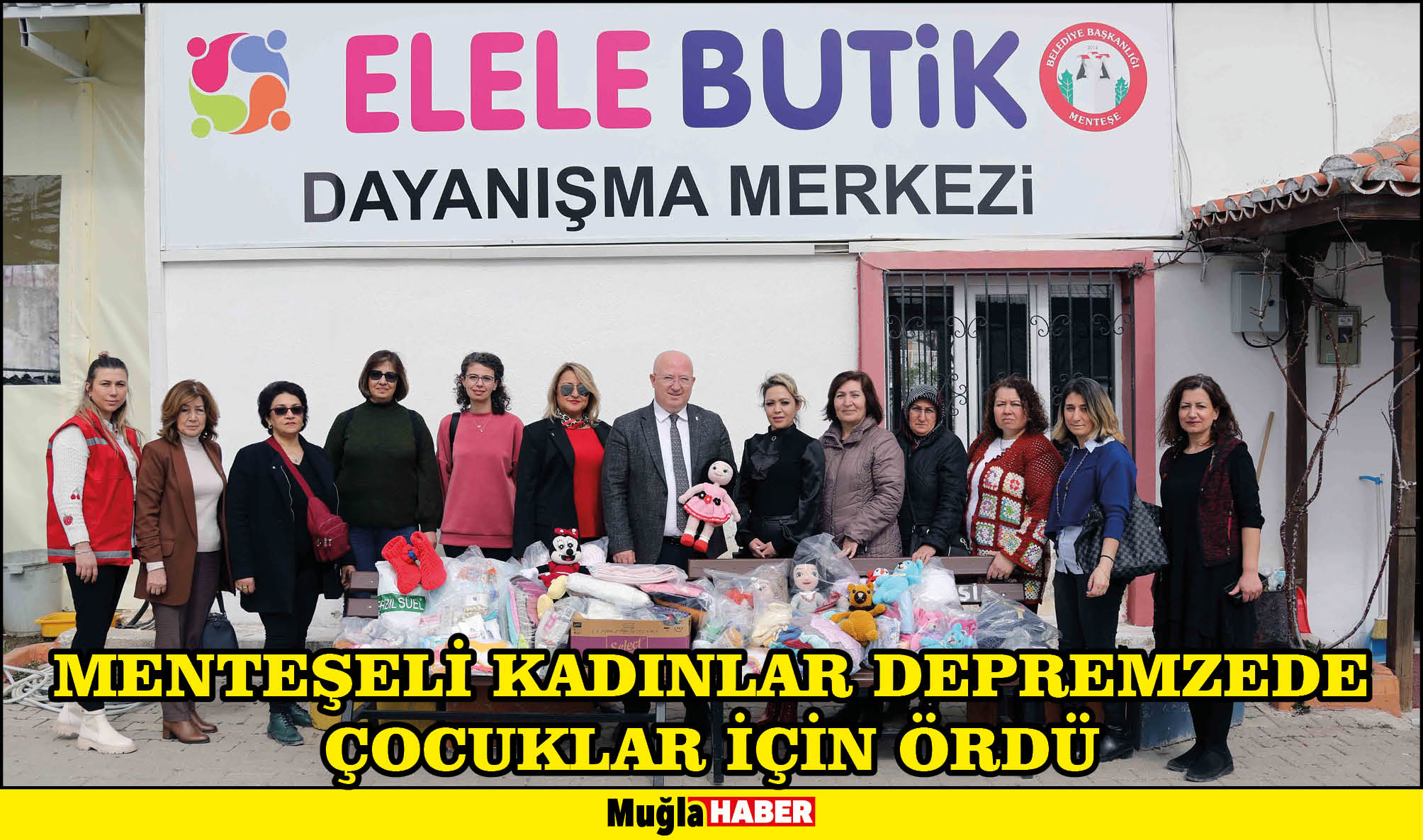 Menteşeli Kadınlar Depremzede Çocuklar İçin Ördü