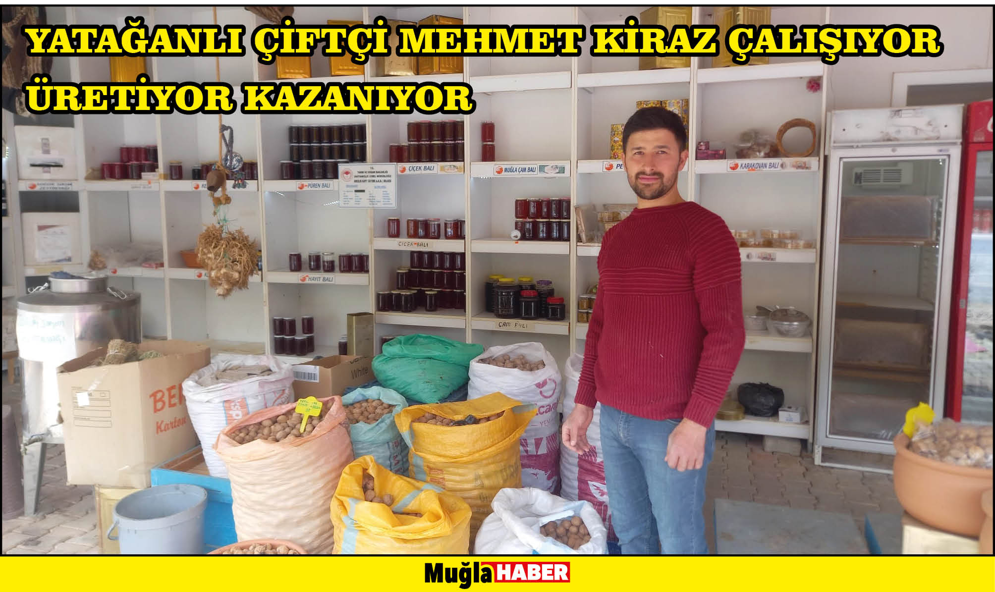 YATAĞANLI ÇİFTÇİ MEHMET KİRAZ ÇALIŞIYOR ÜRETİYOR KAZANIYOR