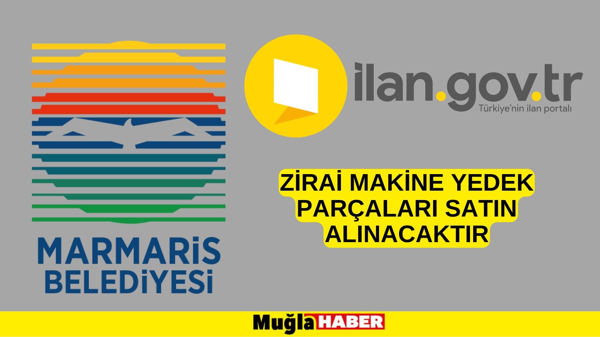 Zirai makine yedek parçaları satın alınacaktır