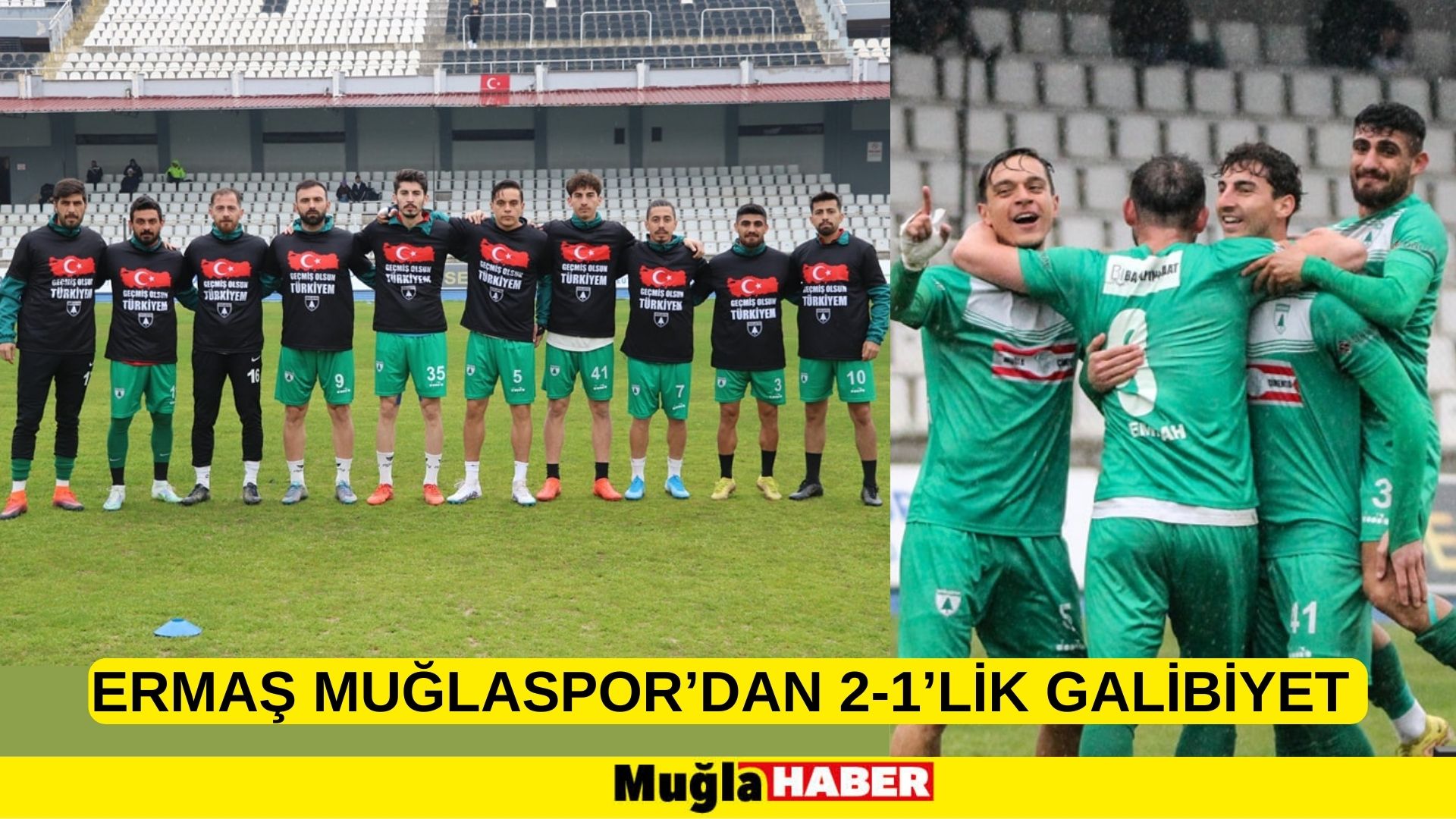 ERMAŞ MUĞLASPOR’DAN 2-1’LİK GALİBİYET