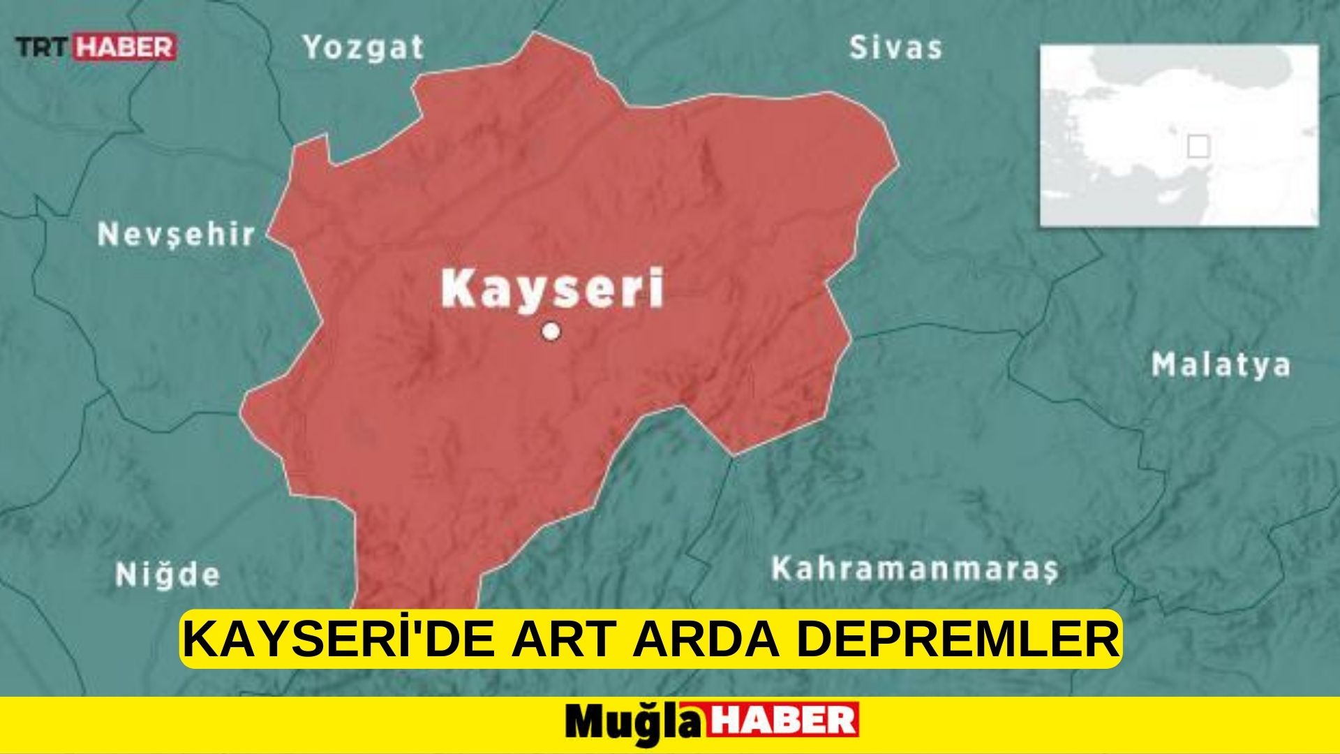 Kayseri'de art arda depremler