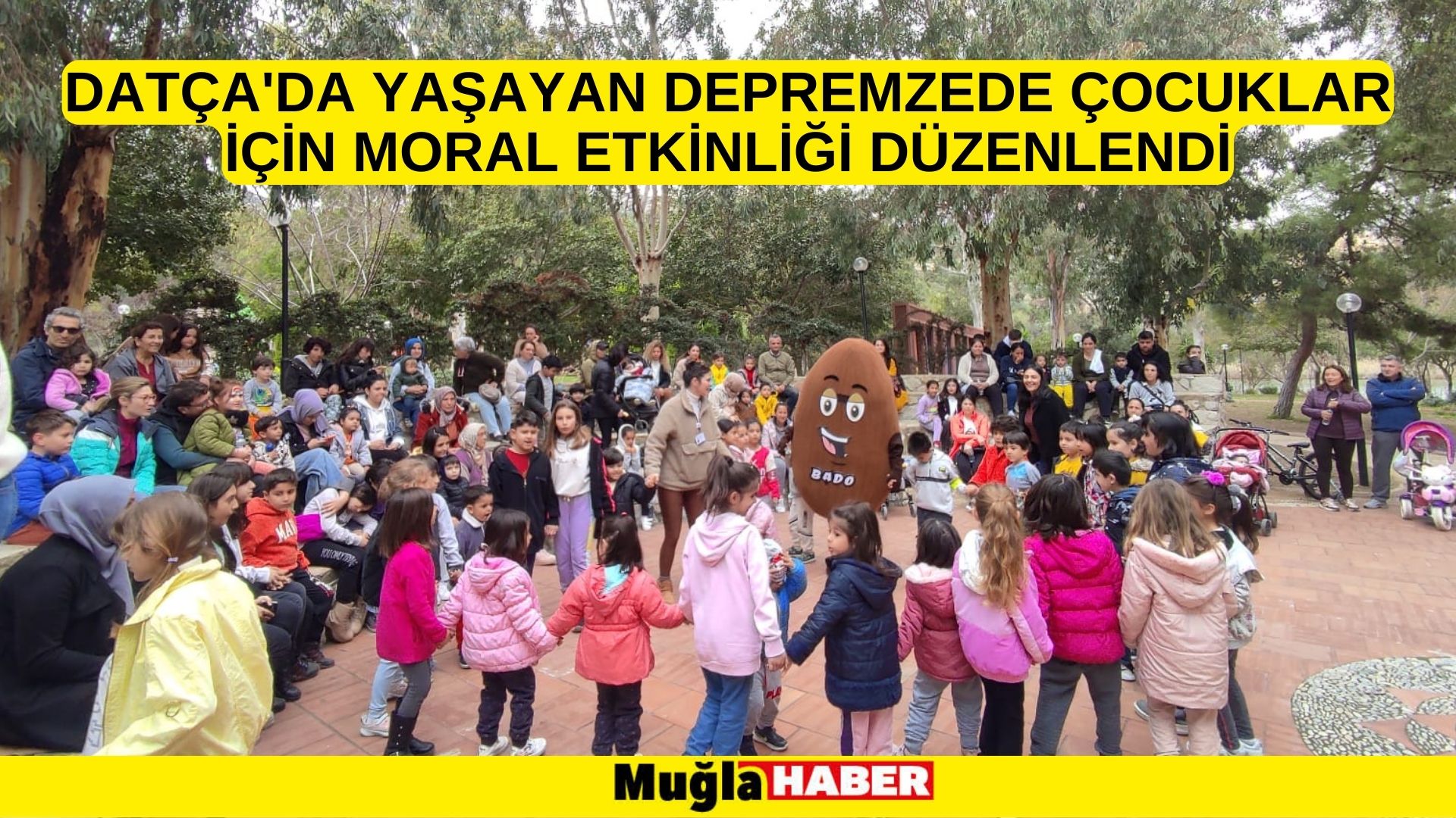 Datça'da yaşayan depremzede çocuklar için moral etkinliği düzenlendi