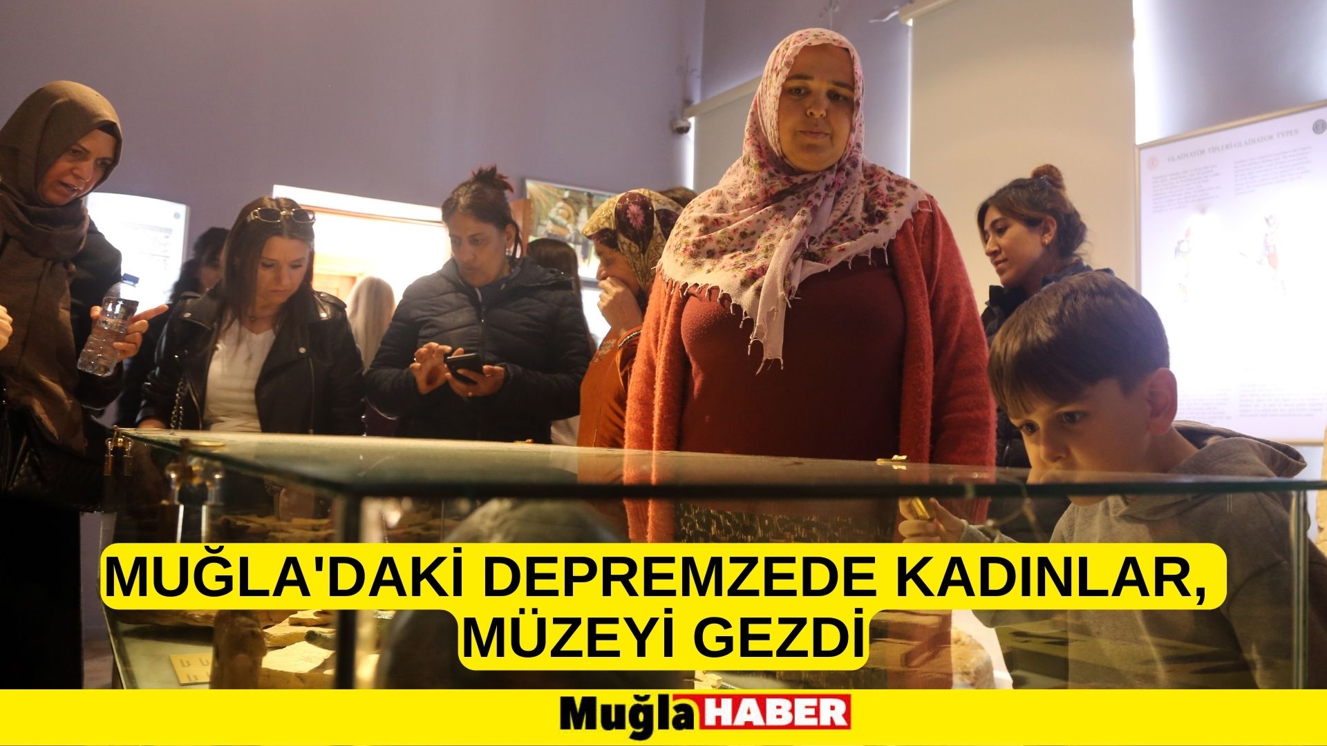 Muğla'daki depremzede kadınlar,  müzeyi gezdi