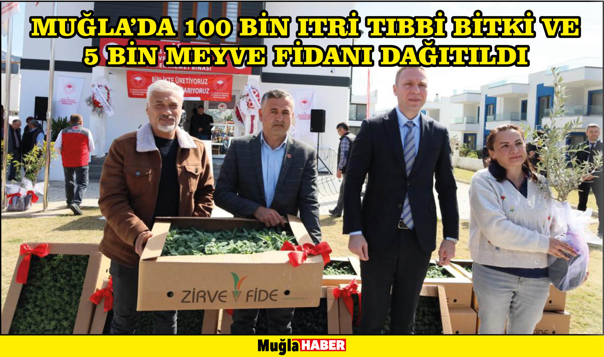 Muğla'da 100 bin ıtri tıbbi bitki ve 5 bin meyve fidanı dağıtıldı