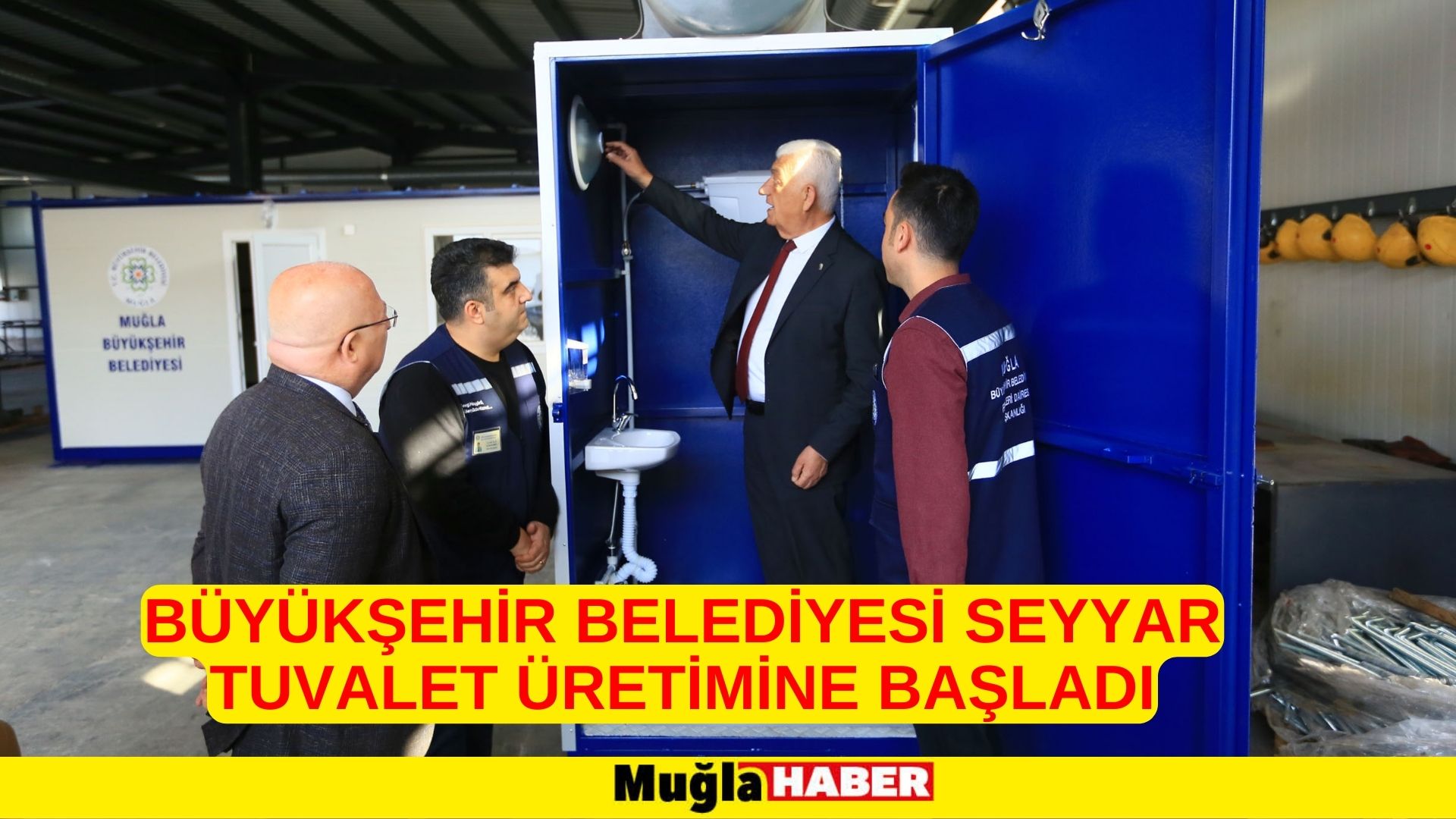 BÜYÜKŞEHİR BELEDİYESİ SEYYAR TUVALET ÜRETİMİNE BAŞLADI