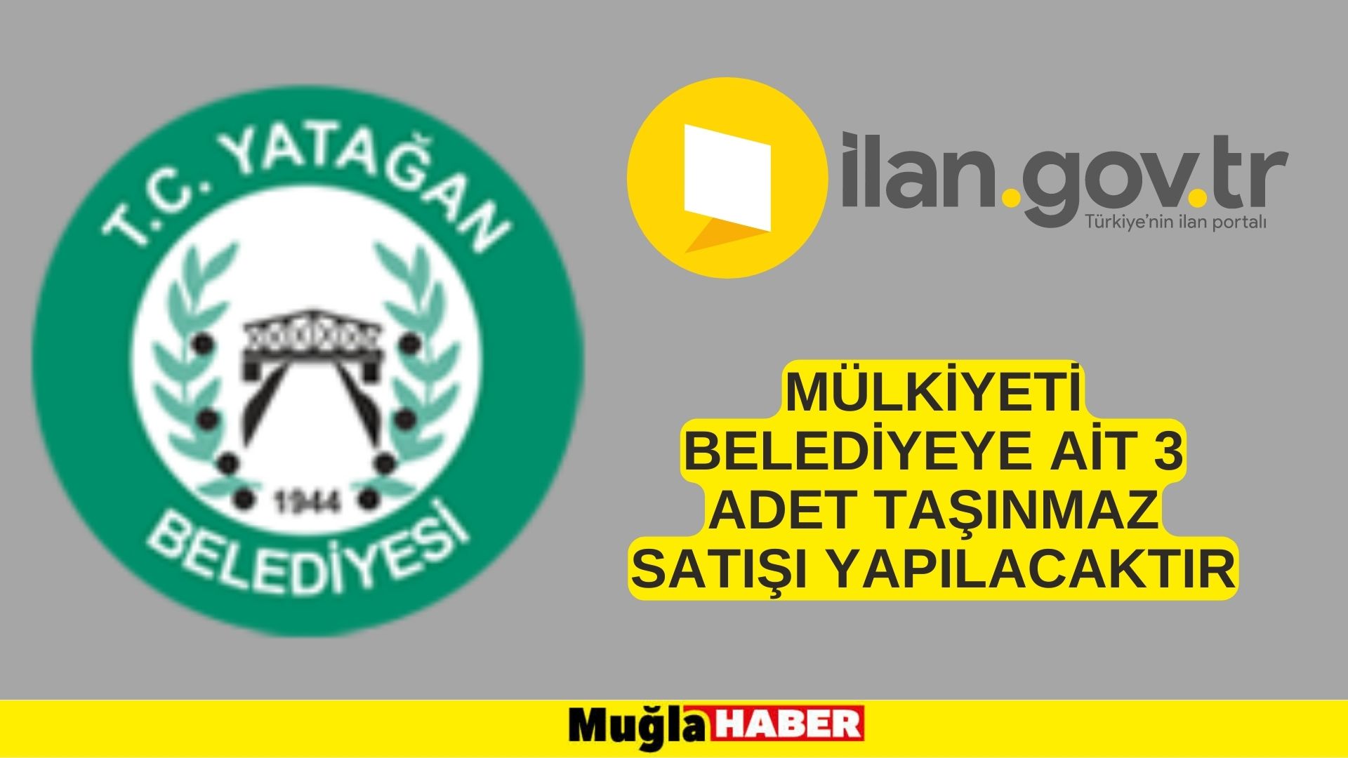 Mülkiyeti belediyeye ait 3 adet taşınmaz satışı yapılacaktır