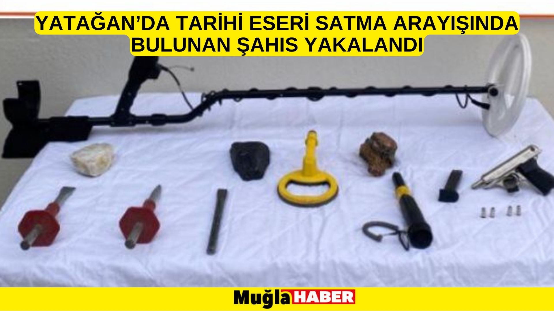 YATAĞAN’DA TARİHİ ESERİ SATMA ARAYIŞINDA BULUNAN ŞAHIS YAKALANDI