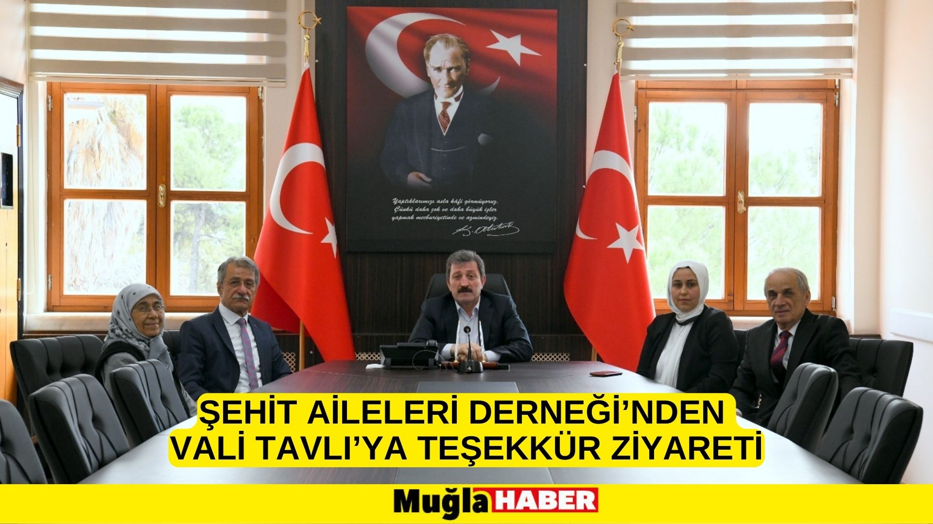 ŞEHİT AİLELERİ DERNEĞİ’NDEN VALİ TAVLI’YA TEŞEKKÜR ZİYARETİ