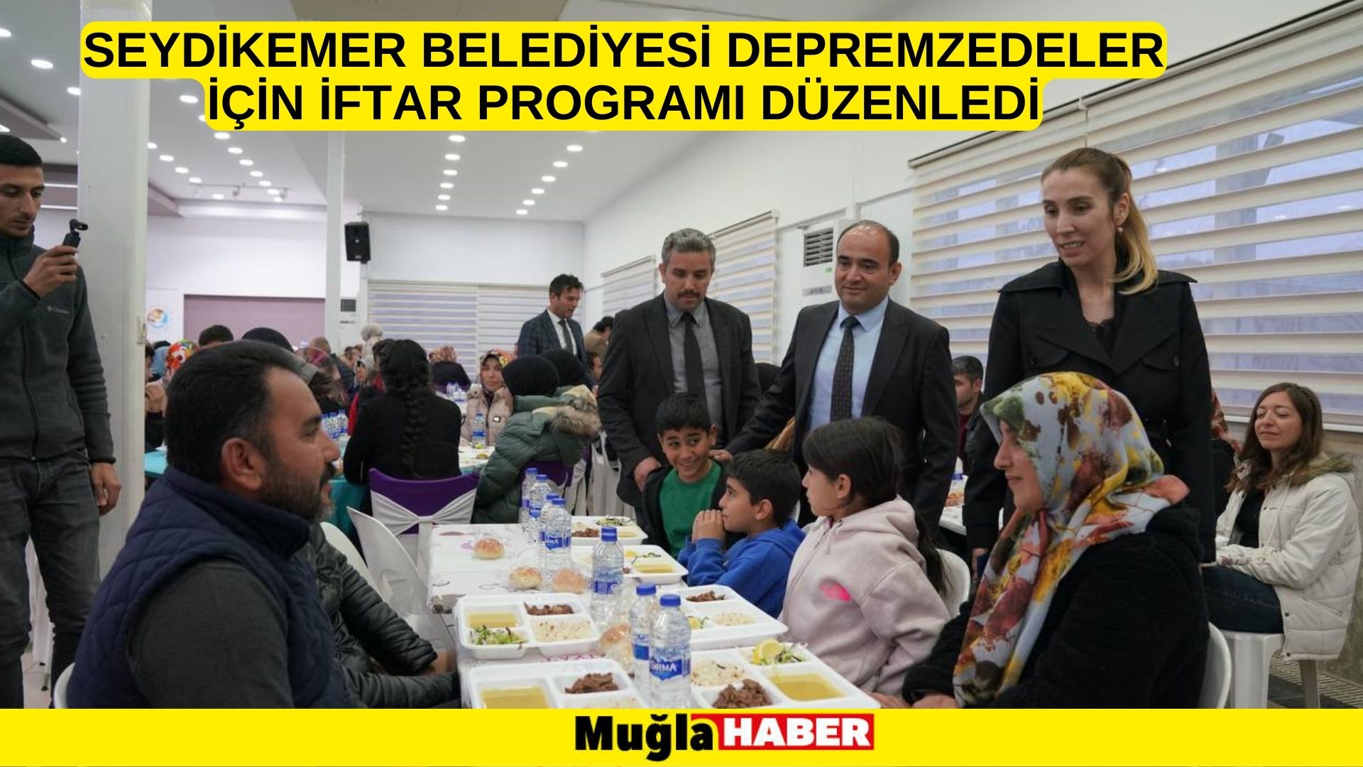 SEYDİKEMER BELEDİYESİ DEPREMZEDELER İÇİN İFTAR PROGRAMI DÜZENLEDİ