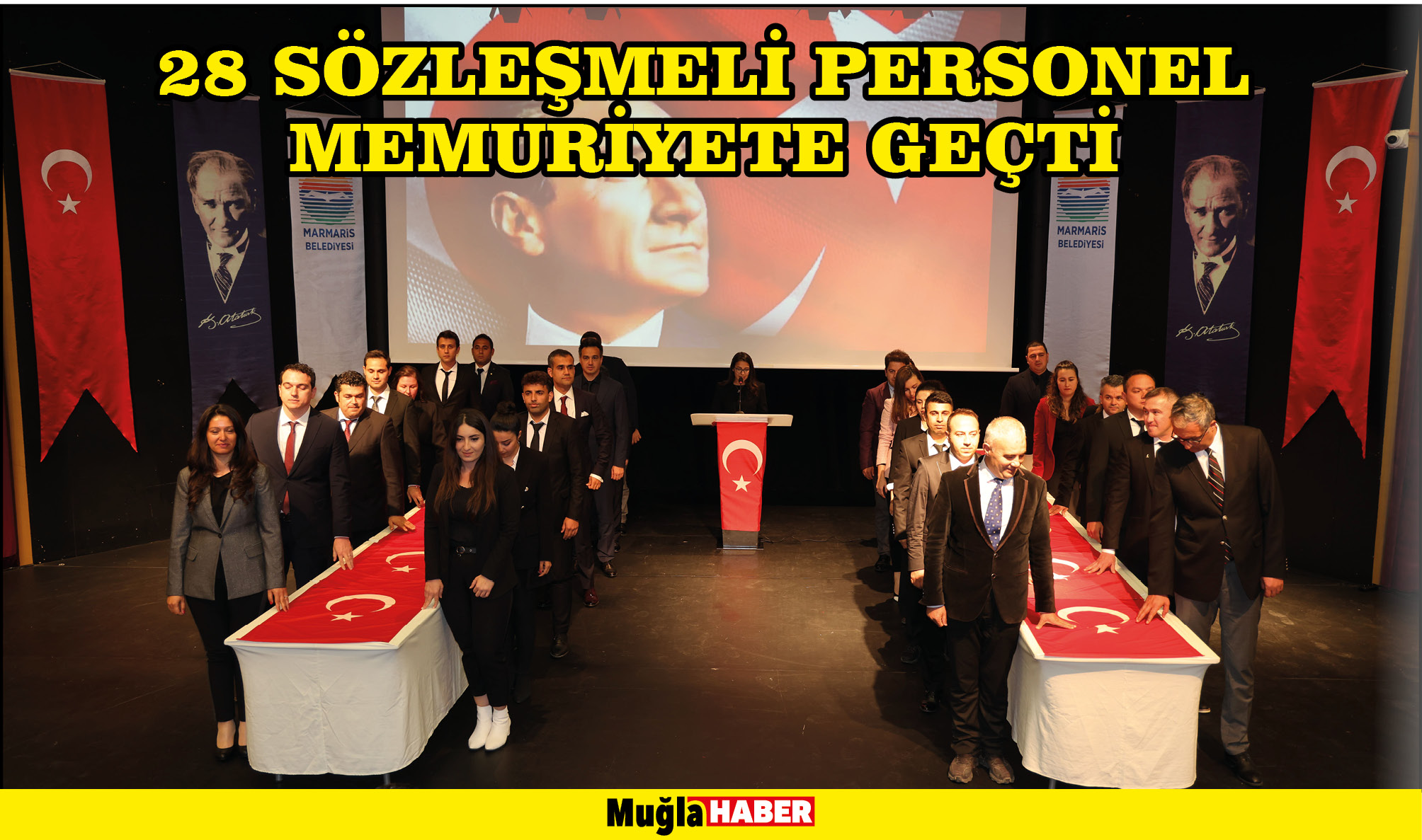 28 SÖZLEŞMELİ PERSONEL MEMURİYETE GEÇTİ