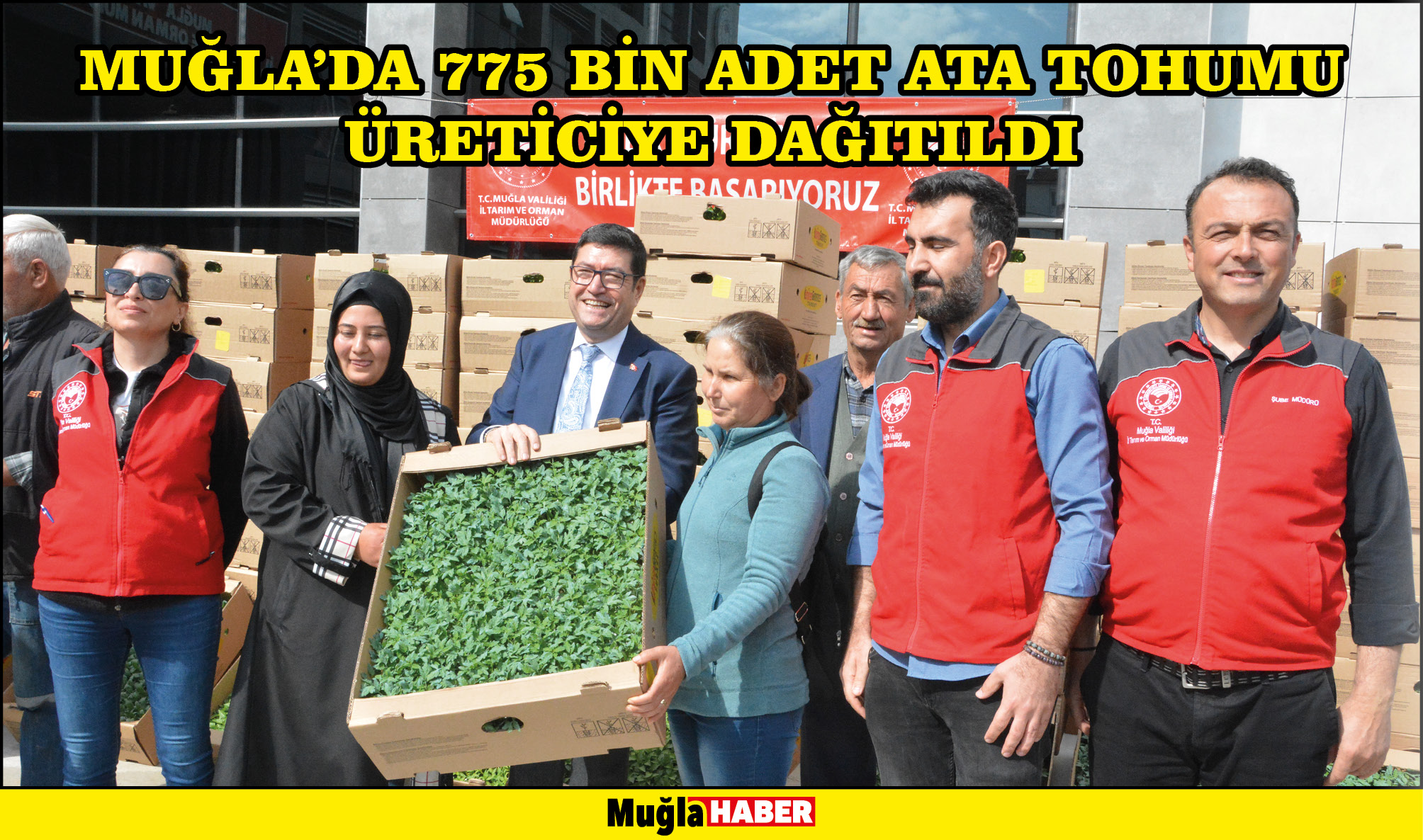 MUĞLA’DA 775 BİN ADET ATA TOHUMU ÜRETİCİYE DAĞITILDI