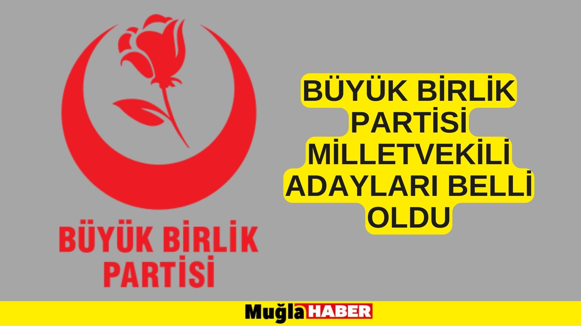 BÜYÜK BİRLİK PARTİSİ MİLLETVEKİLİ ADAYLARI BELLİ OLDU