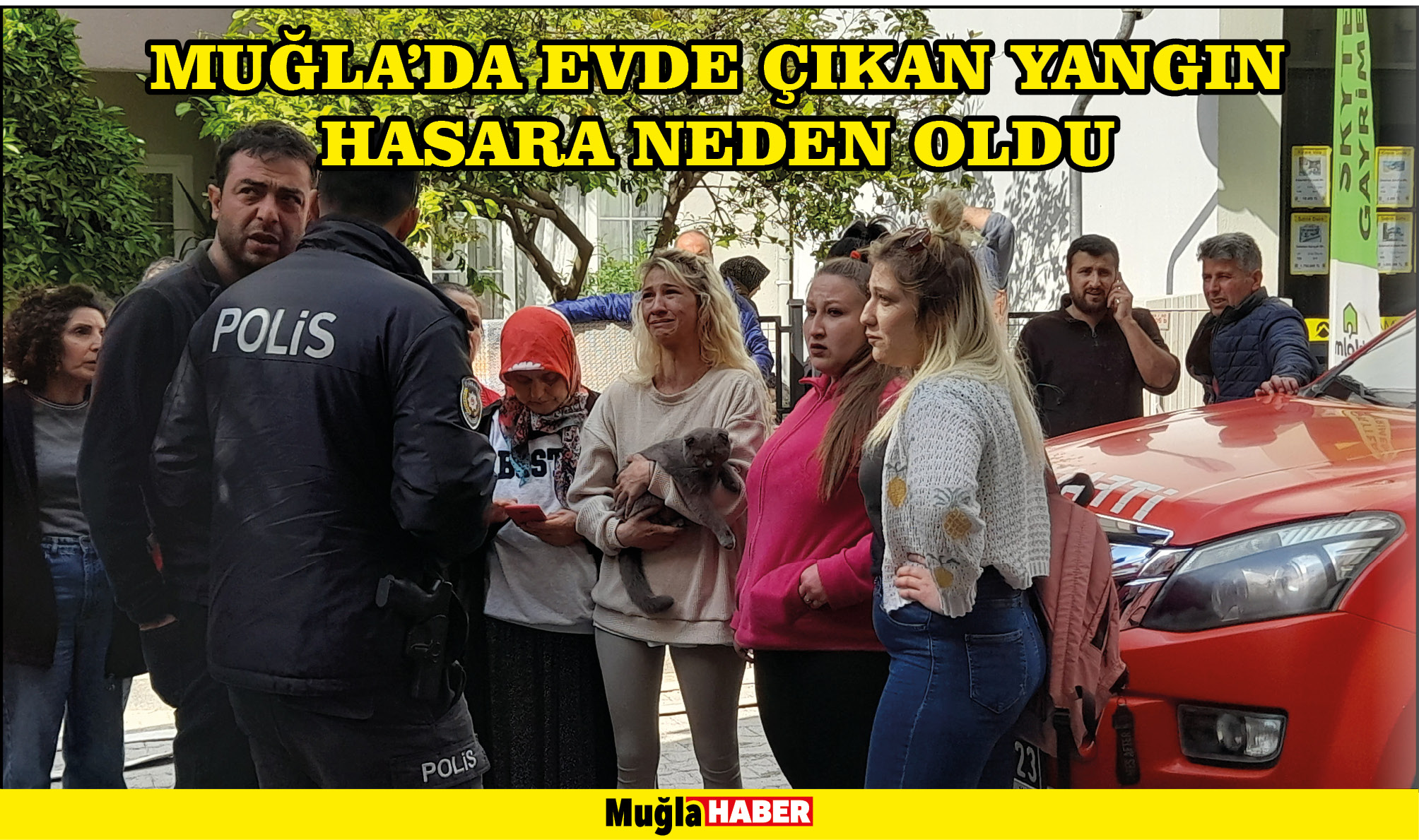 Muğla'da evde çıkan yangın hasara neden oldu