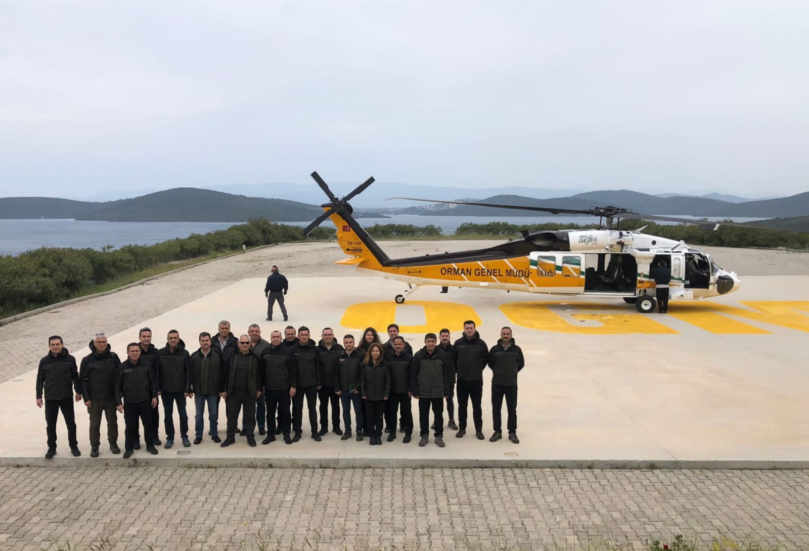 Muğla'da OGM envanterine giren ilk yangın söndürme helikopterlerinin test uçuşu yapıldı