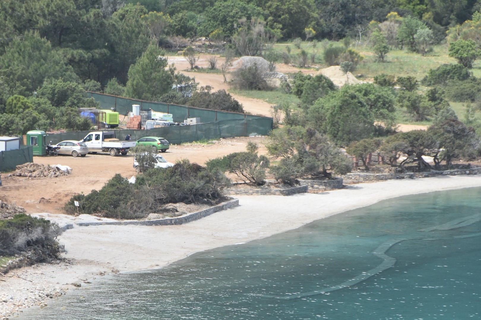 Bodrum'da sahile beyaz kum döken firmaya para cezası uygulandı