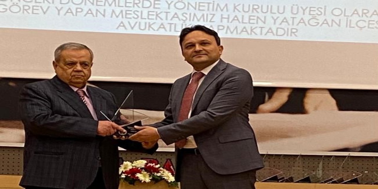 YATAĞAN’DA 50 YILLIK AVUKATA PLAKET