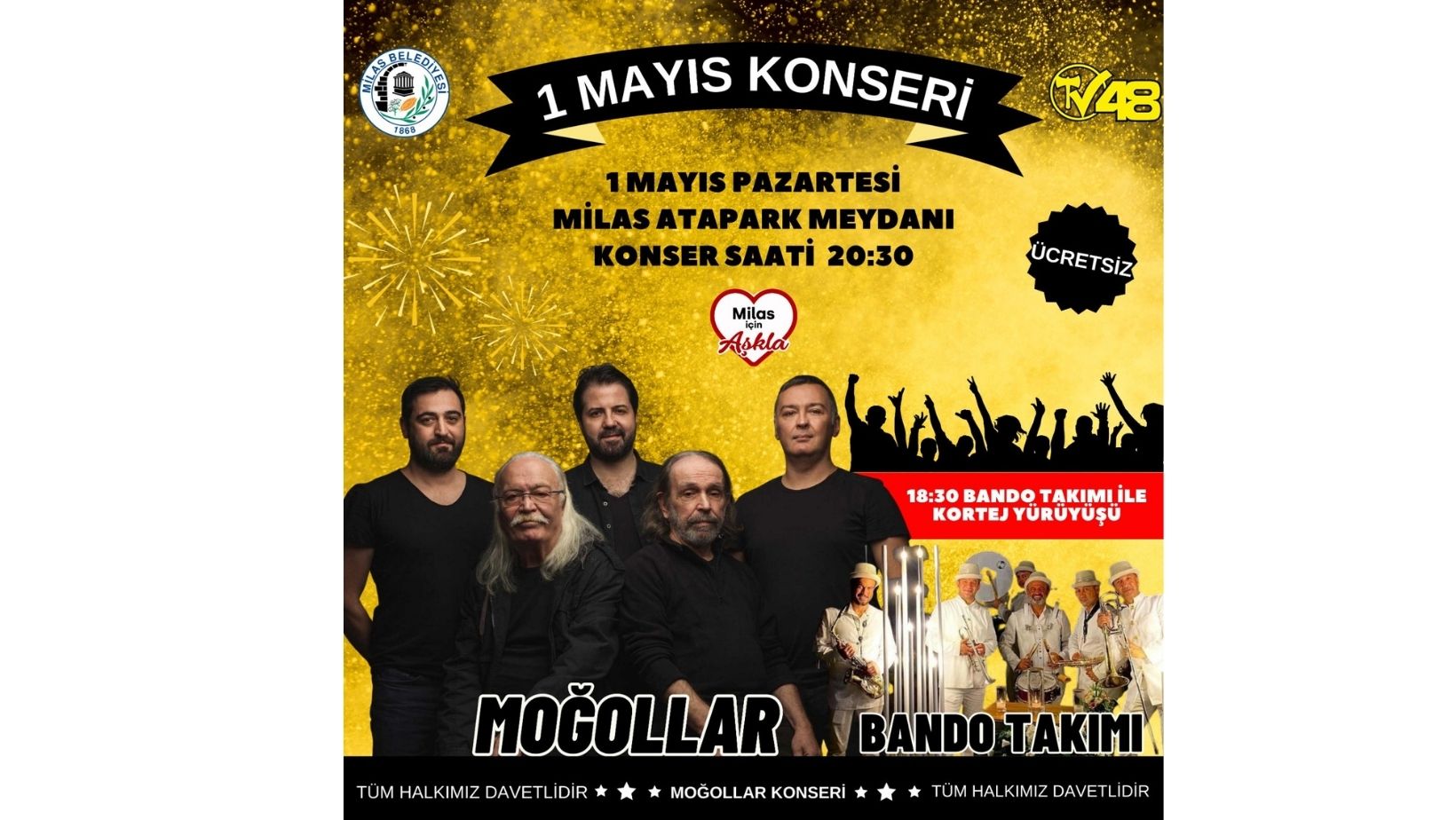 MİLAS 1 MAYIS’I MOĞOLLAR KONSERİ İLE KUTLAYACAK