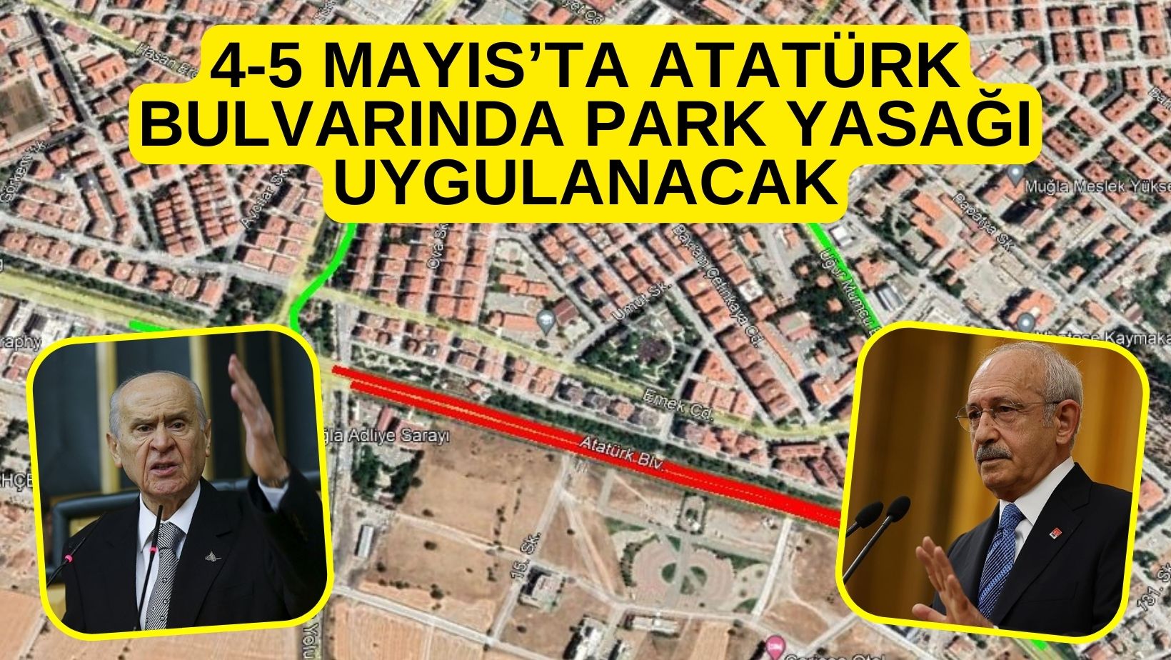 4-5 MAYIS’TA ATATÜRK BULVARINDA PARK YASAĞI UYGULANACAK