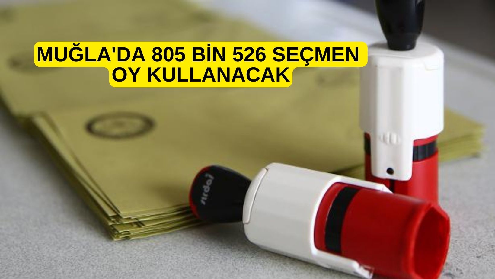 MUĞLA'DA 805 BİN 526 SEÇMEN OY KULLANACAK