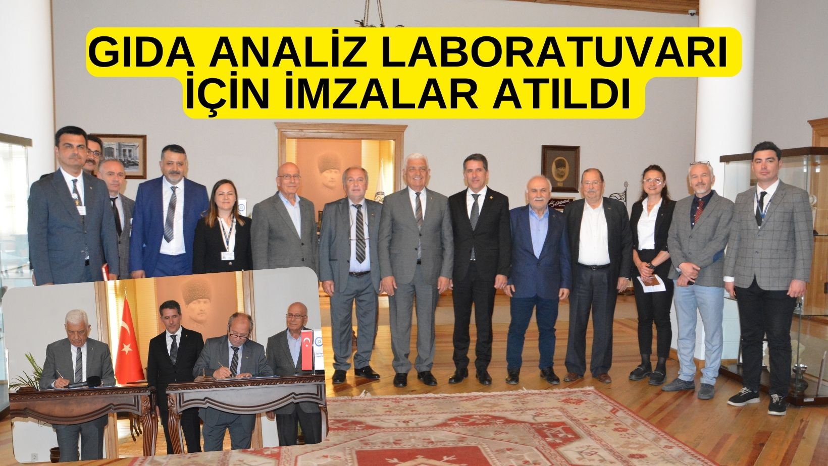 GIDA ANALİZ LABORATUVARI İÇİN İMZALAR ATILDI