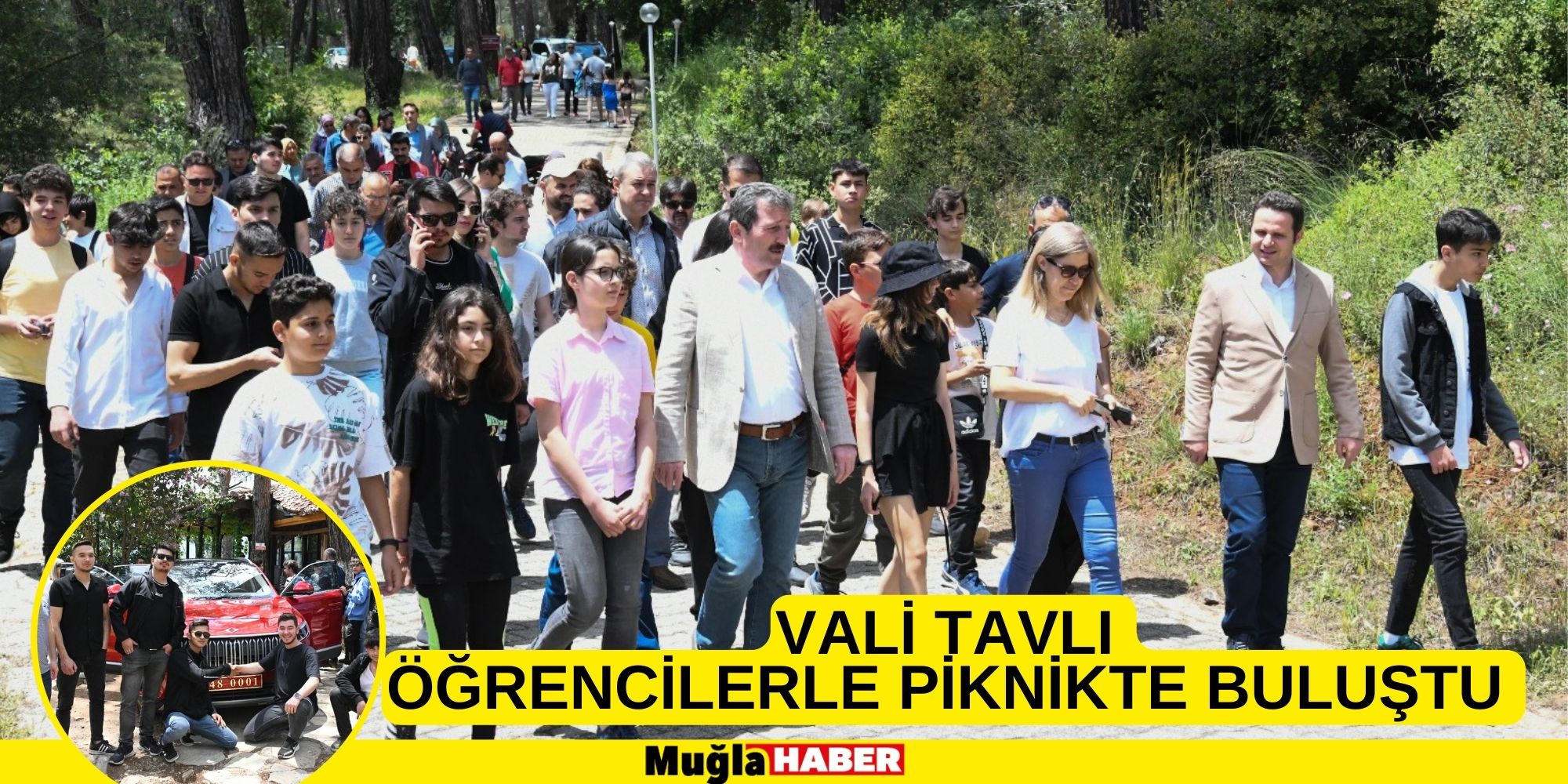 VALİ TAVLI ÖĞRENCİLERLE AKYAKA’DA PİKNİKTE BULUŞTU