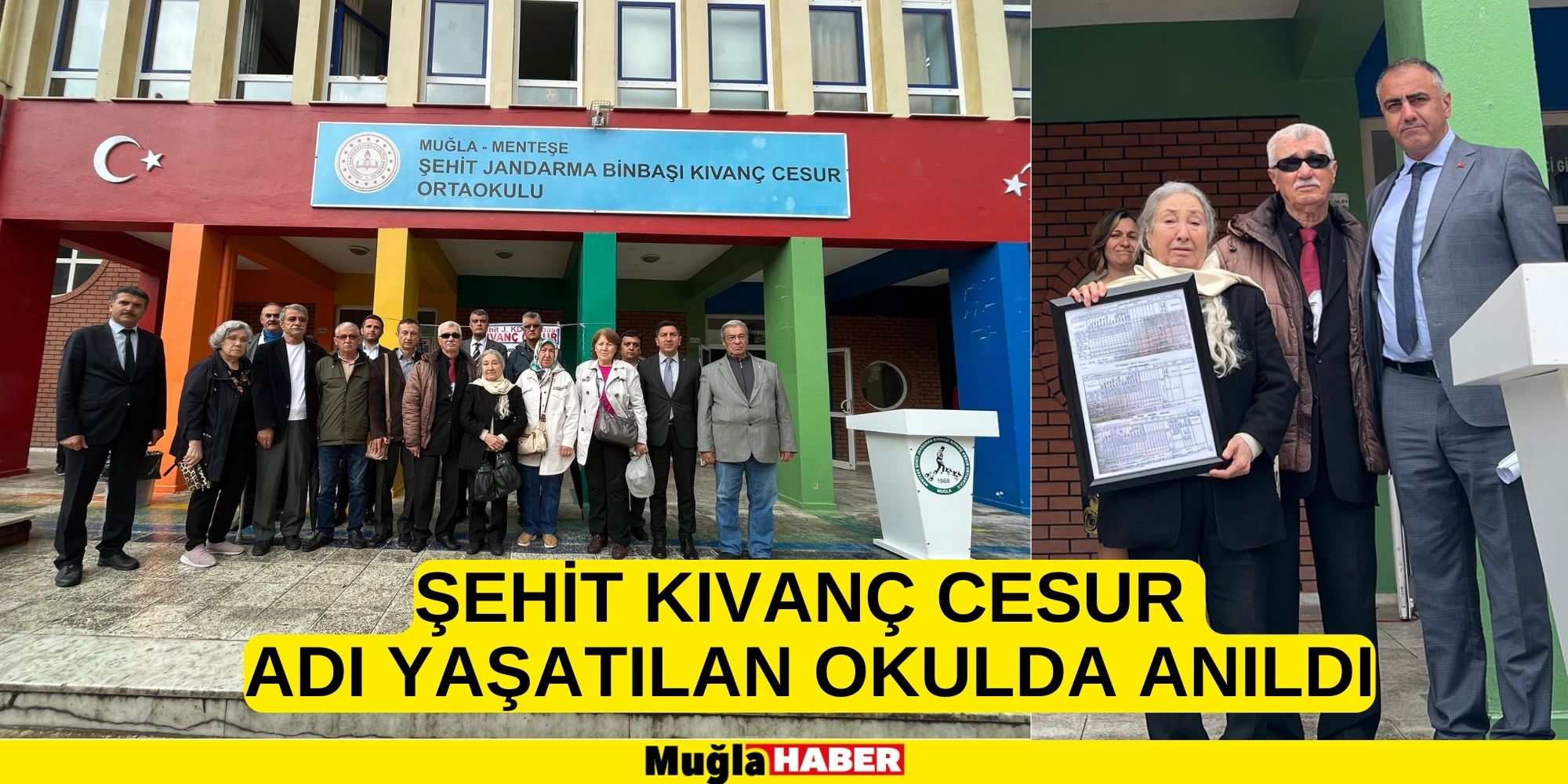 ŞEHİT KIVANÇ CESUR ADI YAŞATILAN OKULDA ANILDI