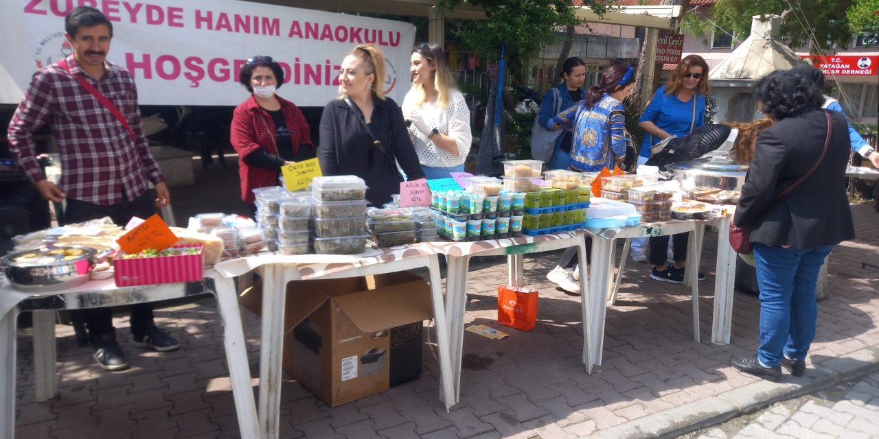 YATAĞAN ZÜBEYDE HANIM ANAOKULU’NDA KERMES DÜZENLEDİ