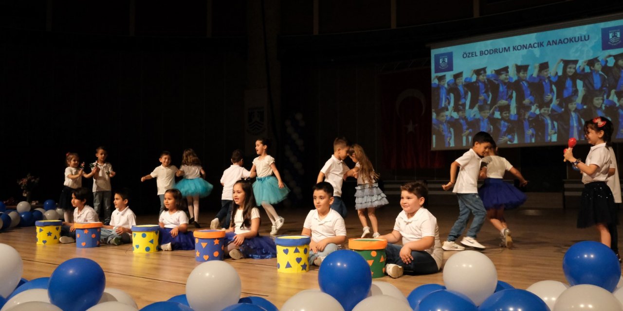 ÖZEL BODRUM KONACIK ANAOKULU, İKİNCİ MEZUNLARINI VERDİ