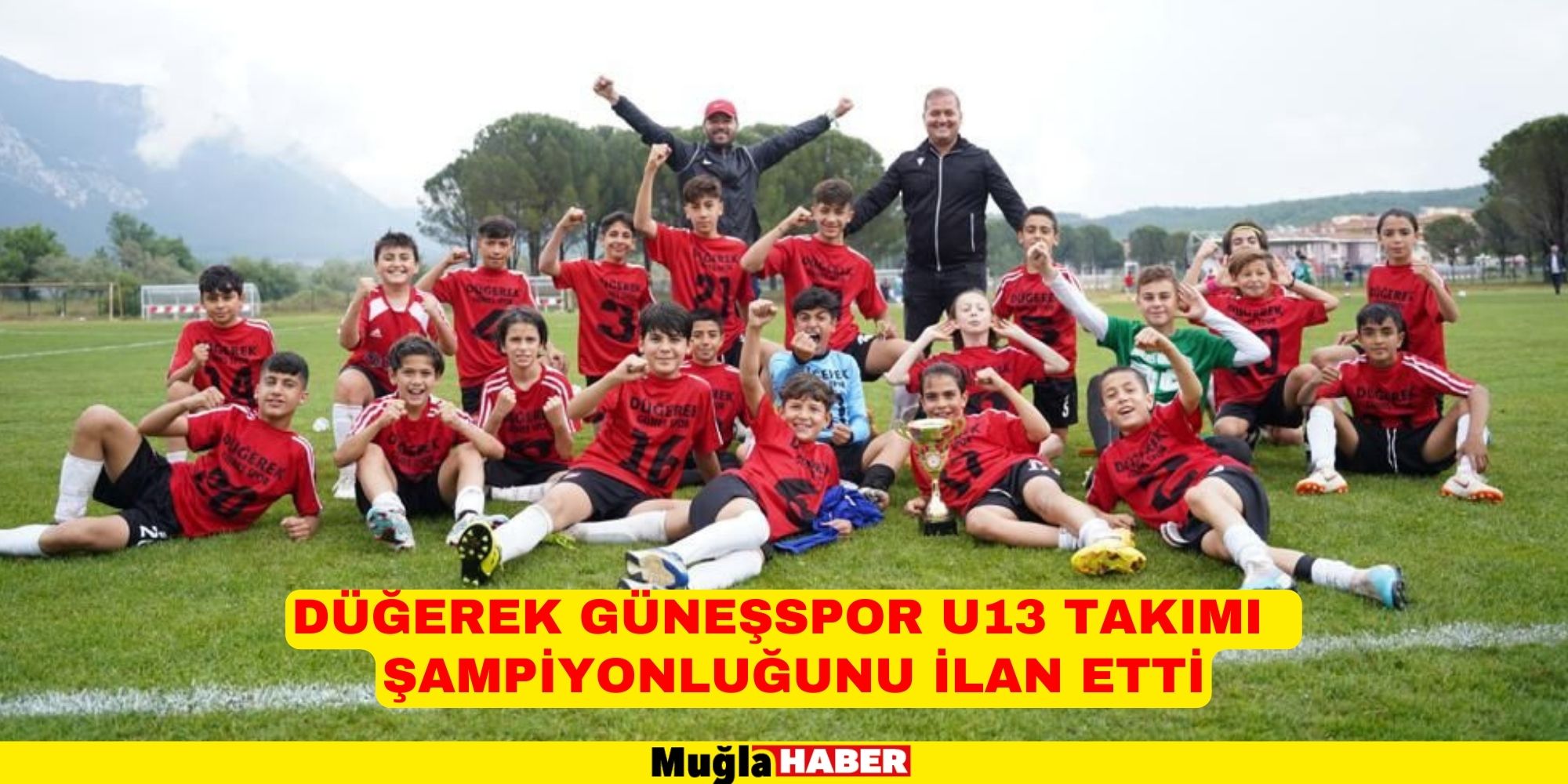 DÜĞEREK GÜNEŞSPOR U13 TAKIMI  ŞAMPİYONLUĞUNU İLAN ETTİ