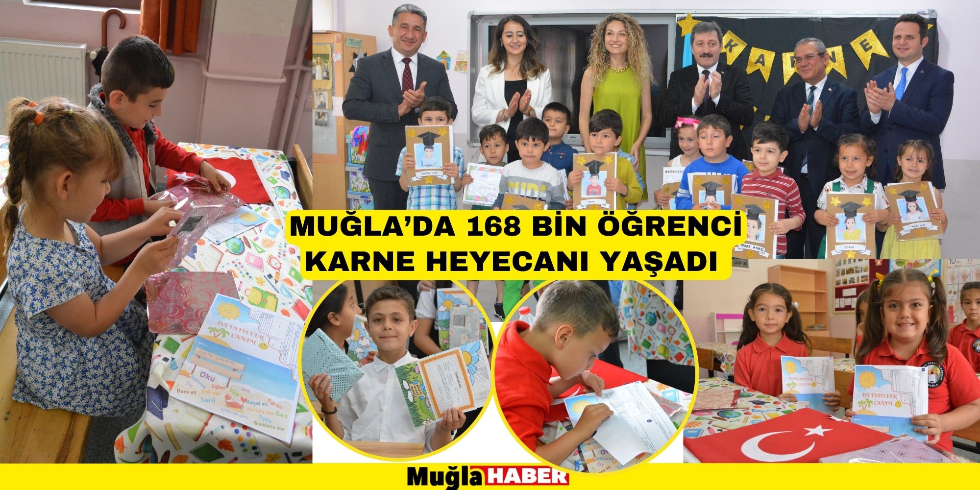 MUĞLA’DA 168 BİN ÖĞRENCİ KARNE HEYECANI YAŞADI