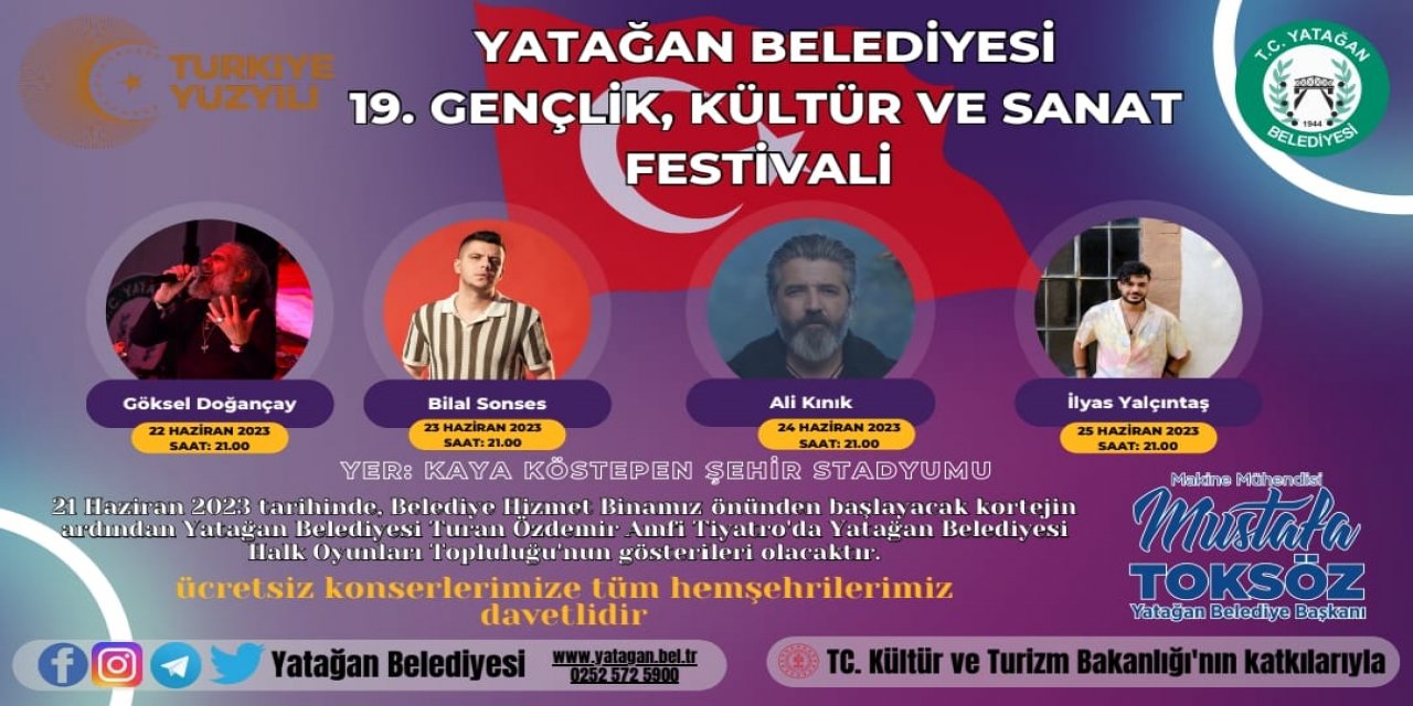 YATAĞAN’DA FESTİVAL HAZIRLIKLARI TAMAMLANDI