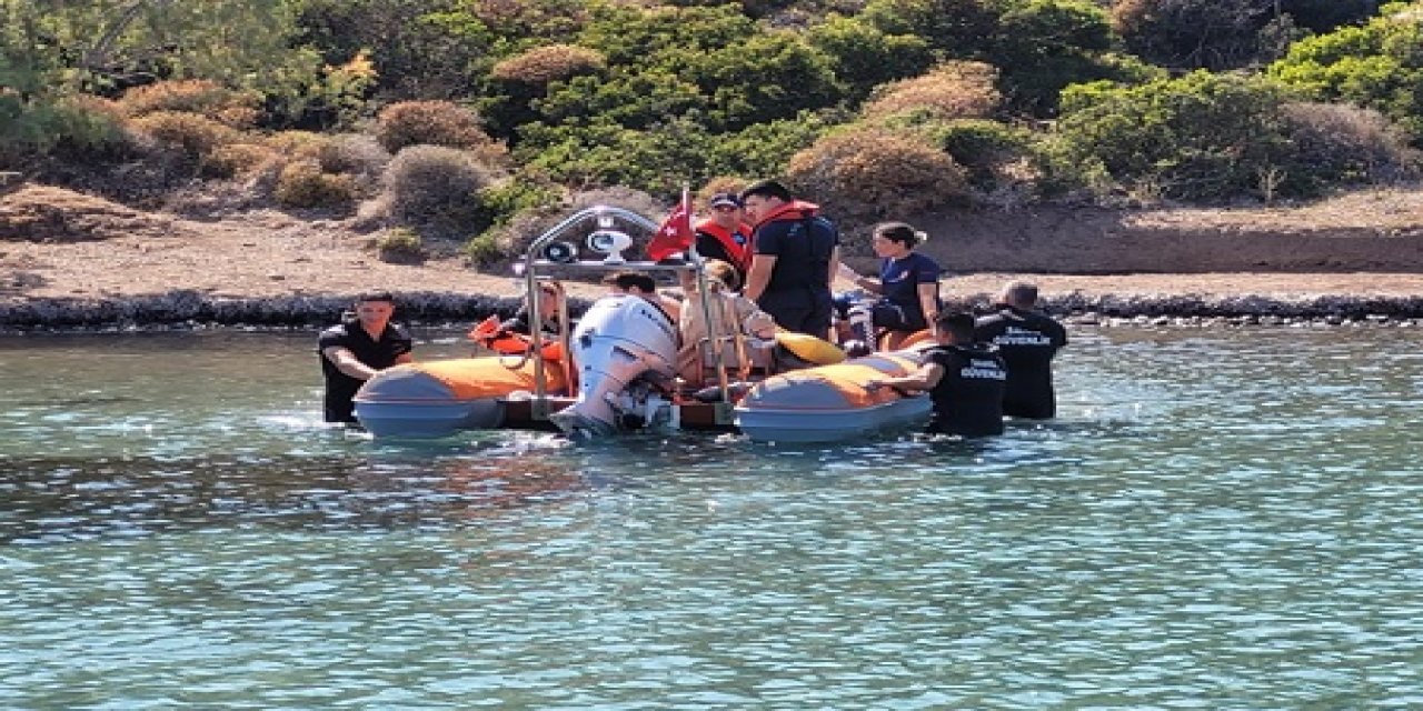 BODRUM'DA ADADA YARALANAN KİŞİYE TIBBİ TAHLİYE