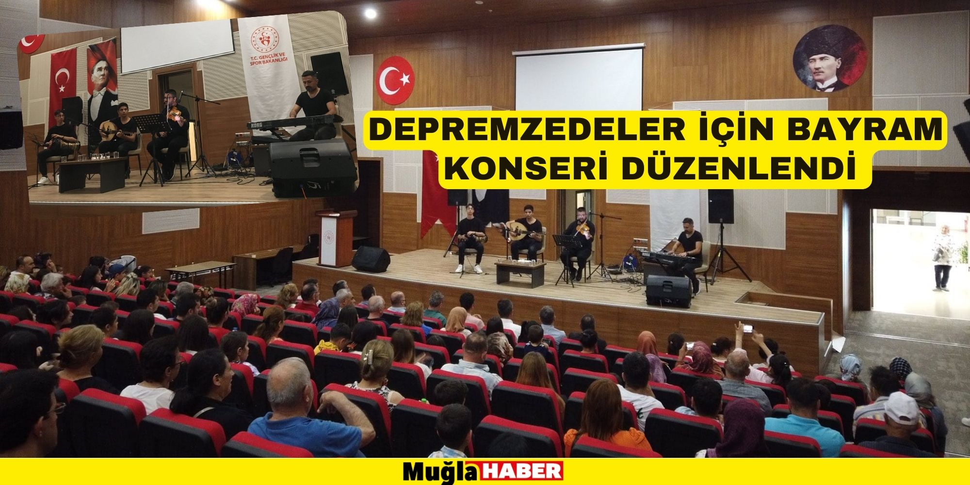 DEPREMZEDELER İÇİN BAYRAM KONSERİ DÜZENLENDİ