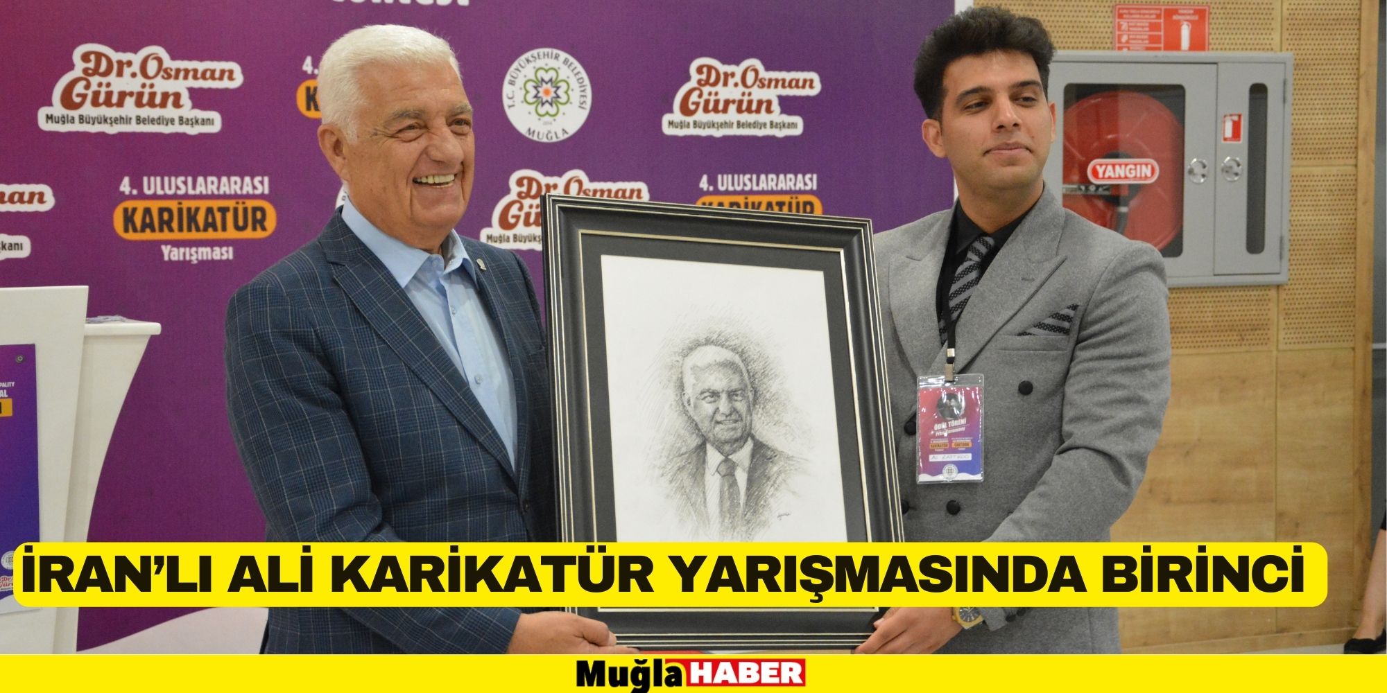 İRAN’LI ALİ KARİKATÜR YARIŞMASINDA BİRİNCİ OLDU