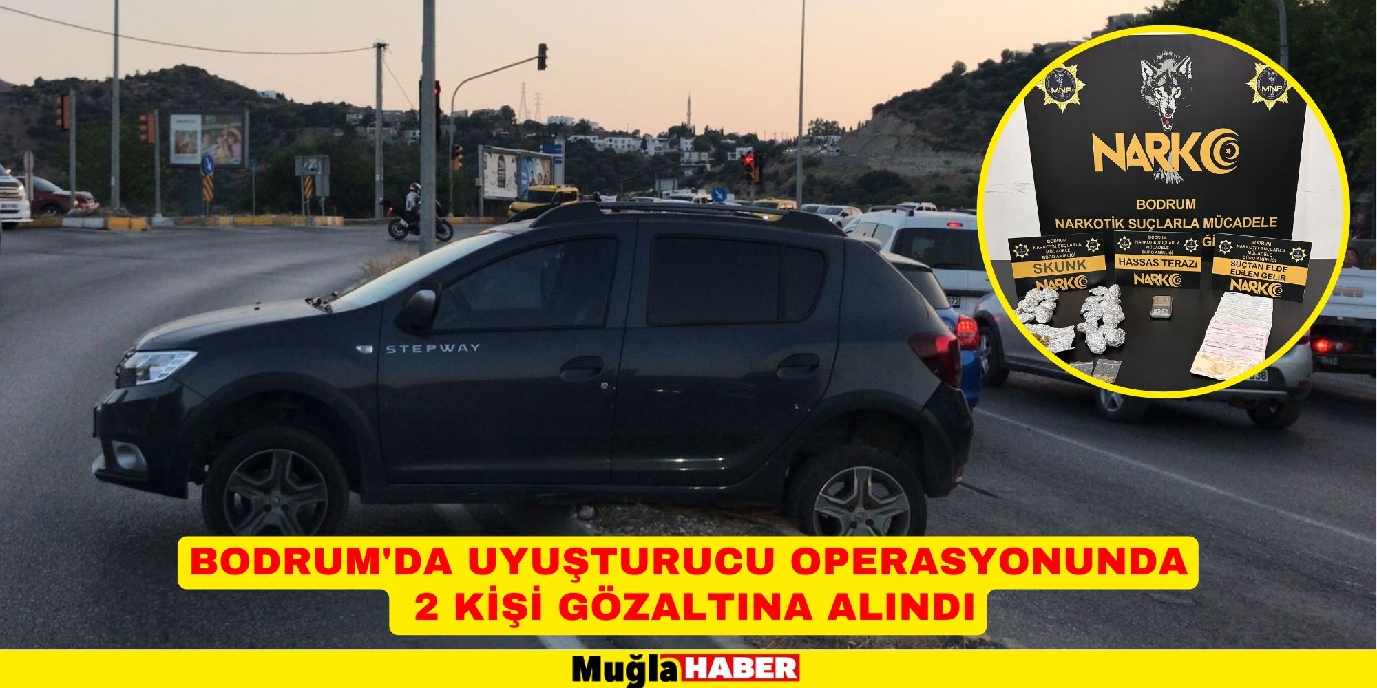 Bodrum'da uyuşturucu operasyonunda 2 kişi gözaltına alındı