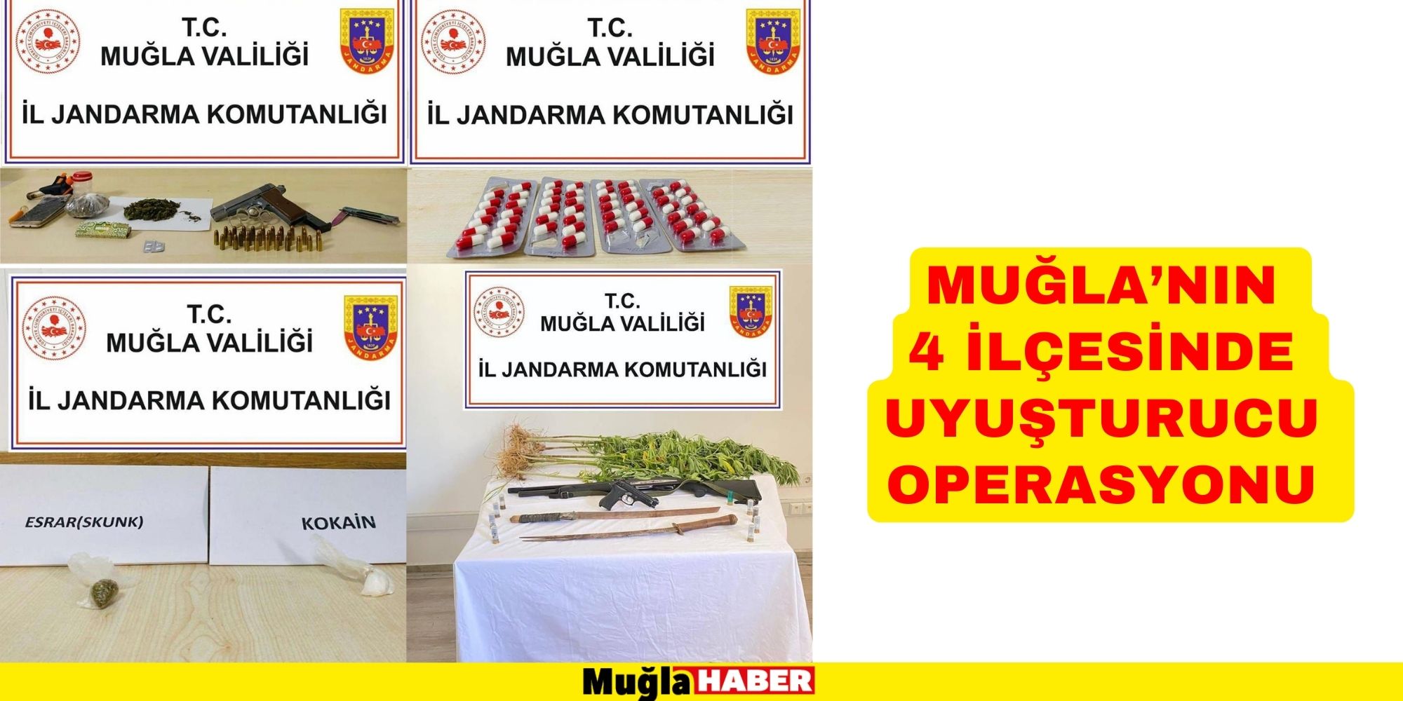 Muğla’nın 4 ilçesinde uyuşturucu operasyonu