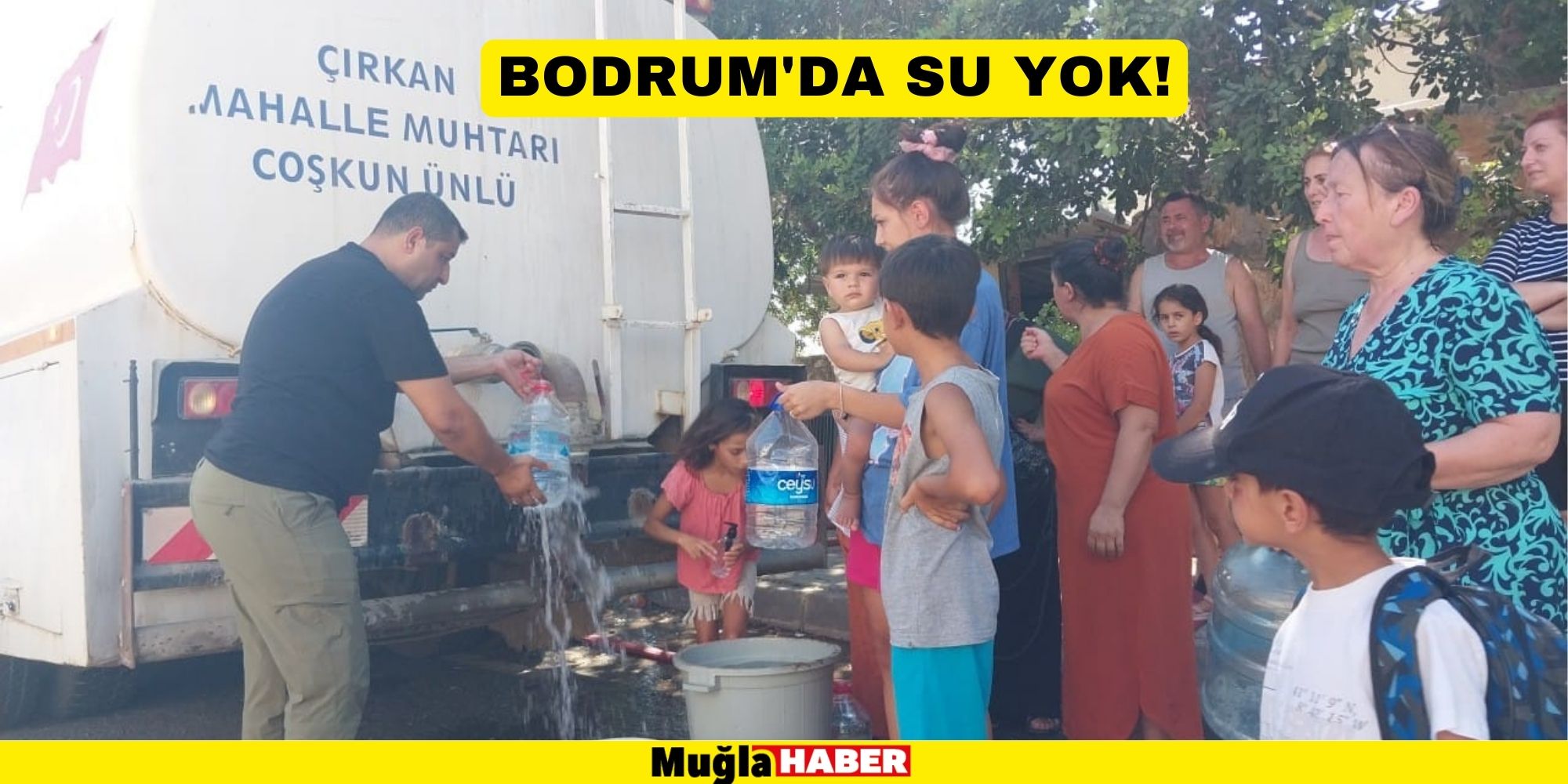 BODRUM'DA SU KESİNTİSİ TEPKİLERE NEDEN OLDU!