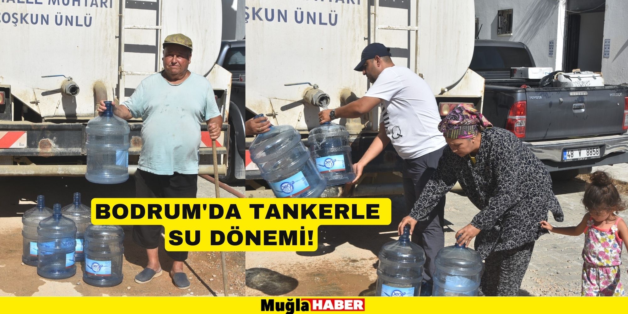 BODRUM'DA TANKERLE SU DÖNEMİ!