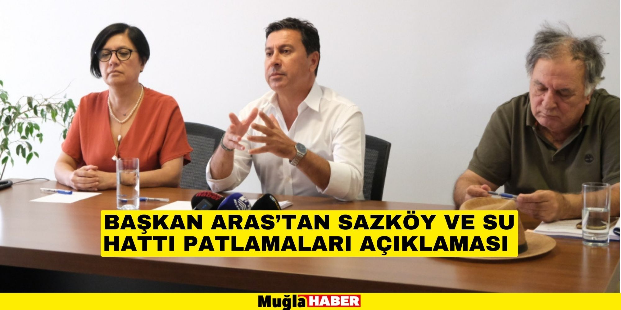 BAŞKAN ARAS’TAN SAZKÖY ve SU HATTI PATLAMALARI AÇIKLAMASI