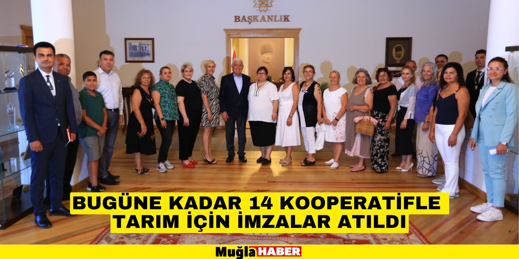 BUGÜNE KADAR 14 KOOPERATİFLE TARIM İÇİN İMZALAR ATTILDI