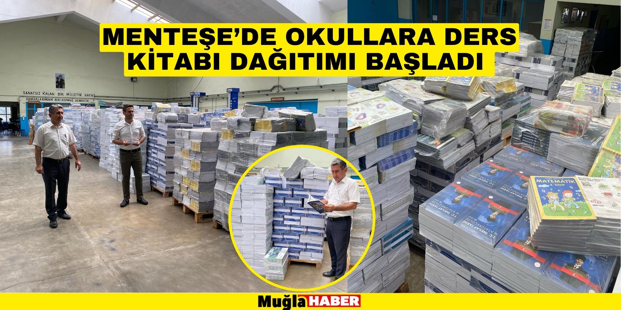 MENTEŞE’DE OKULLARA DERS KİTABI DAĞITIMI BAŞLADI