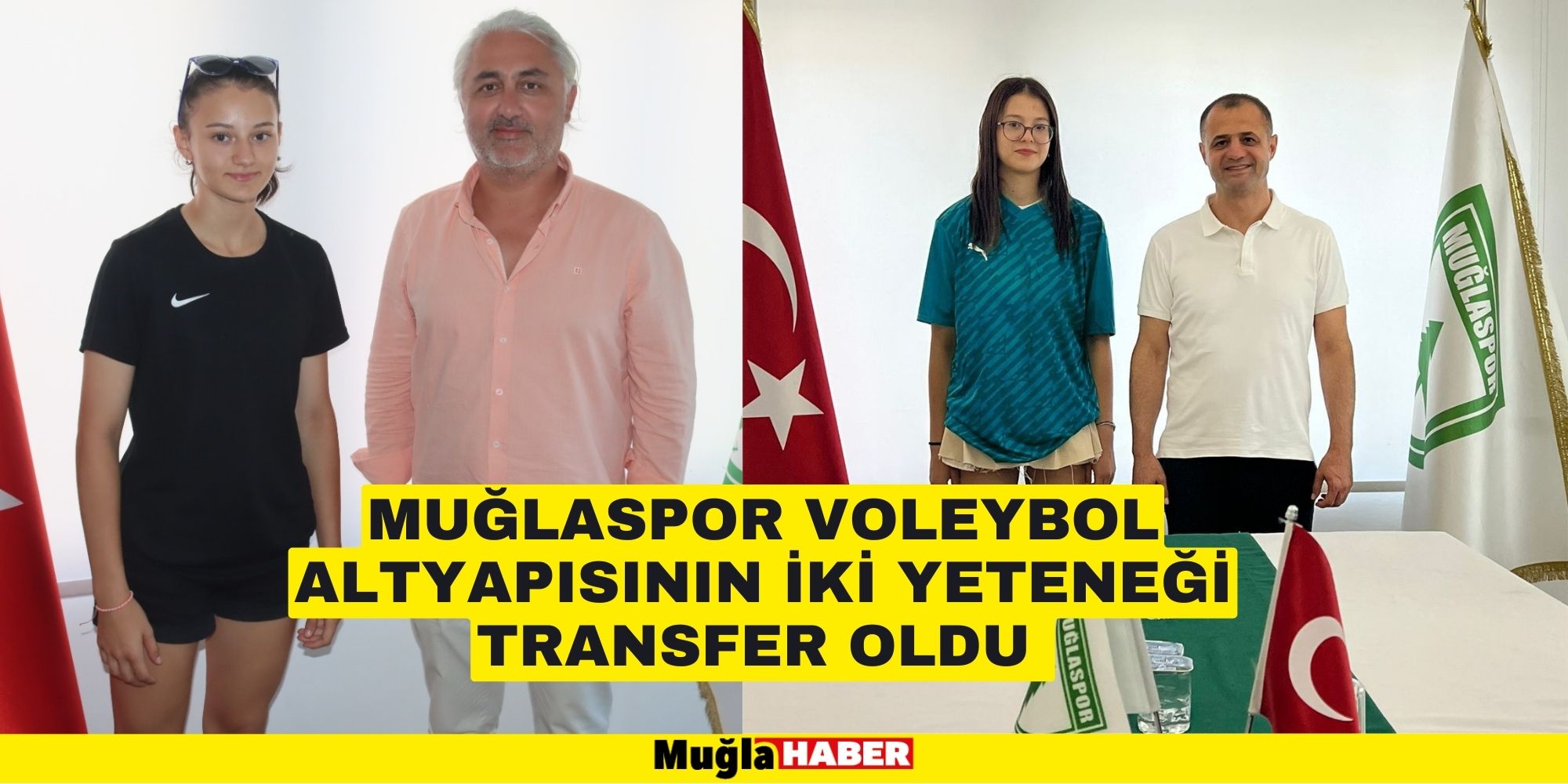 MUĞLASPOR VOLEYBOL ALTYAPISININ İKİ YETENEĞİ TRANSFER OLDU