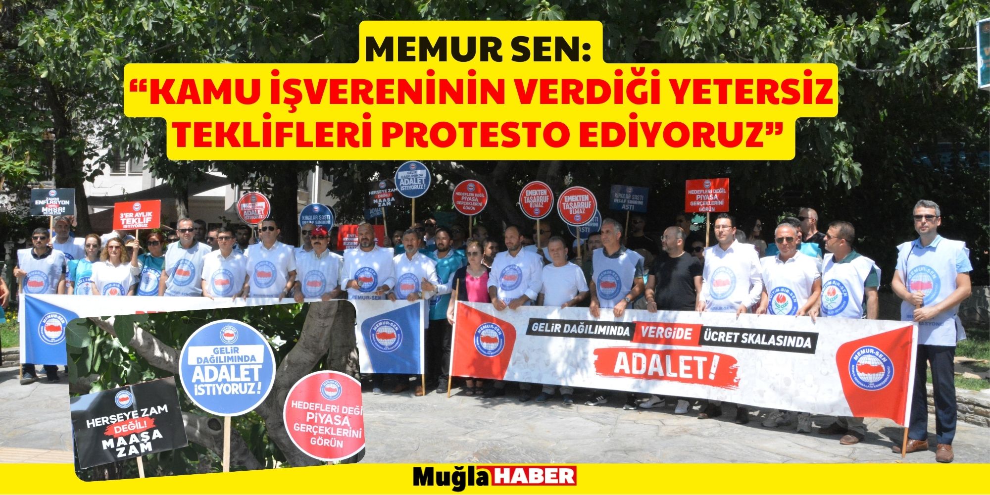 MEMUR SEN: “KAMU İŞVERENİNİN VERDİĞİ YETERSİZ TEKLİFLERİ PROTESTO EDİYORUZ”