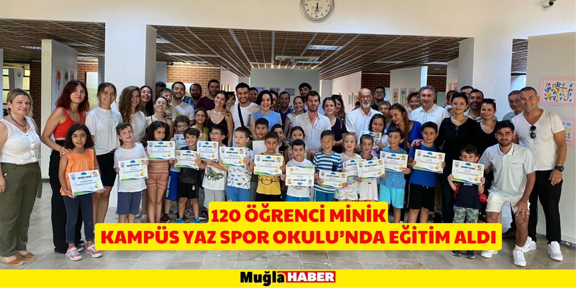 120 öğrenci Minik Kampüs Yaz Spor Okulu’nda eğitim aldı