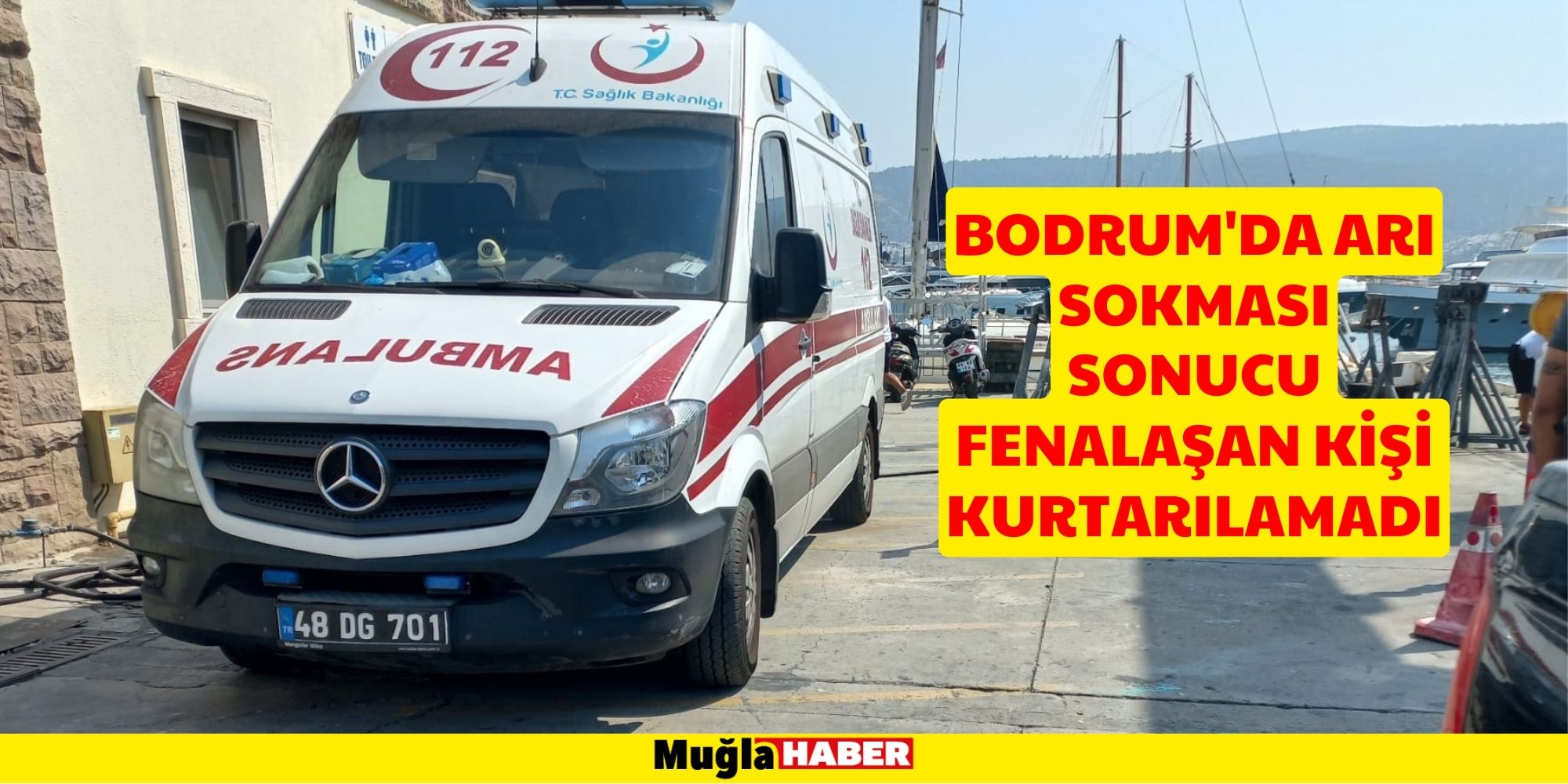 Bodrum'da arı sokması sonucu fenalaşan kişi kurtarılamadı