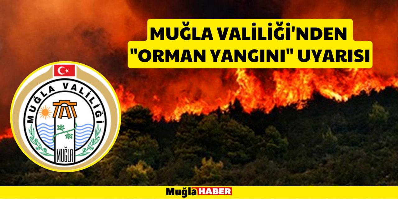 MUĞLA VALİLİĞİ'NDEN  "ORMAN YANGINI" UYARISI