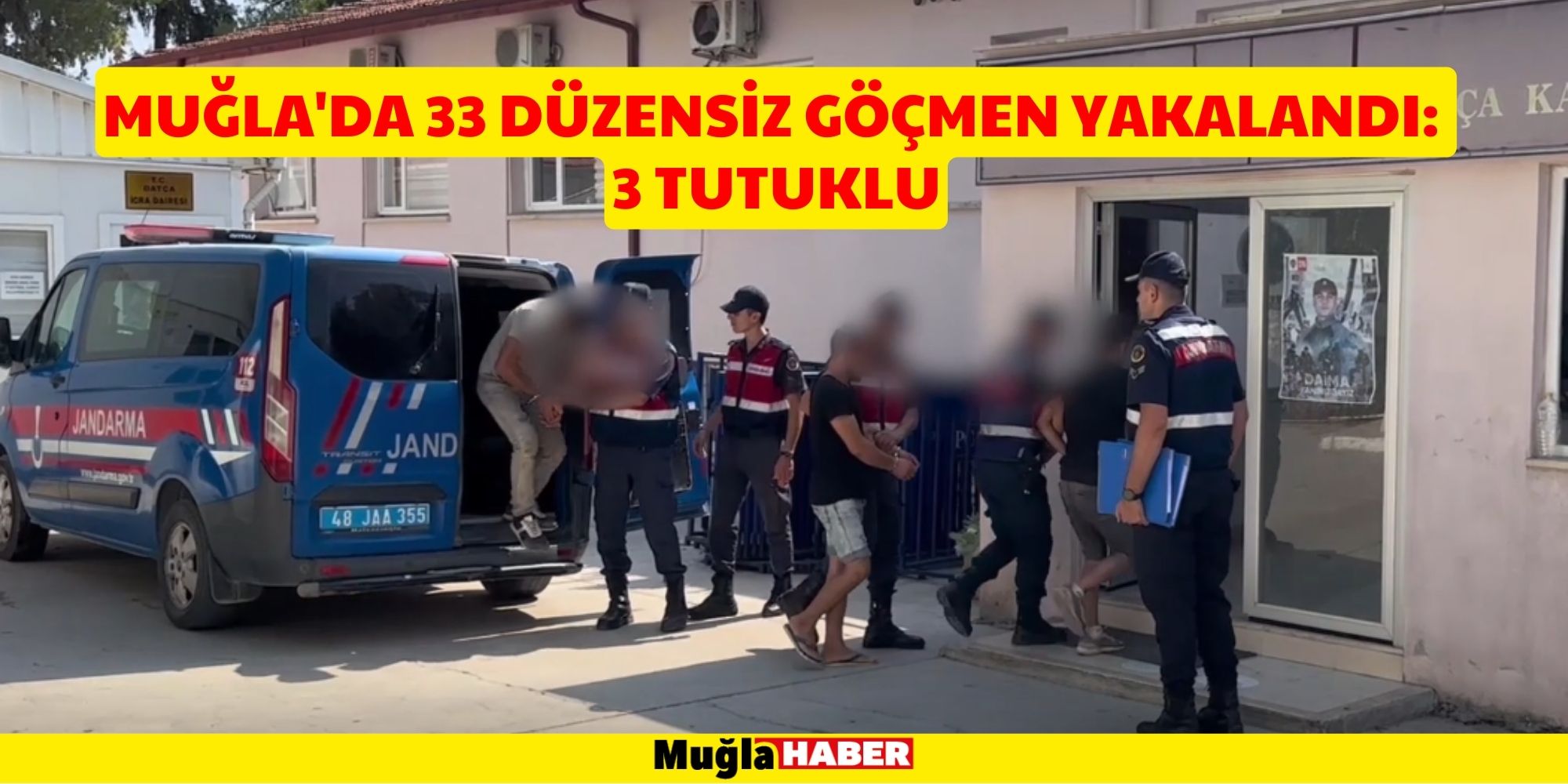 Muğla'da 33 düzensiz göçmen yakalandı