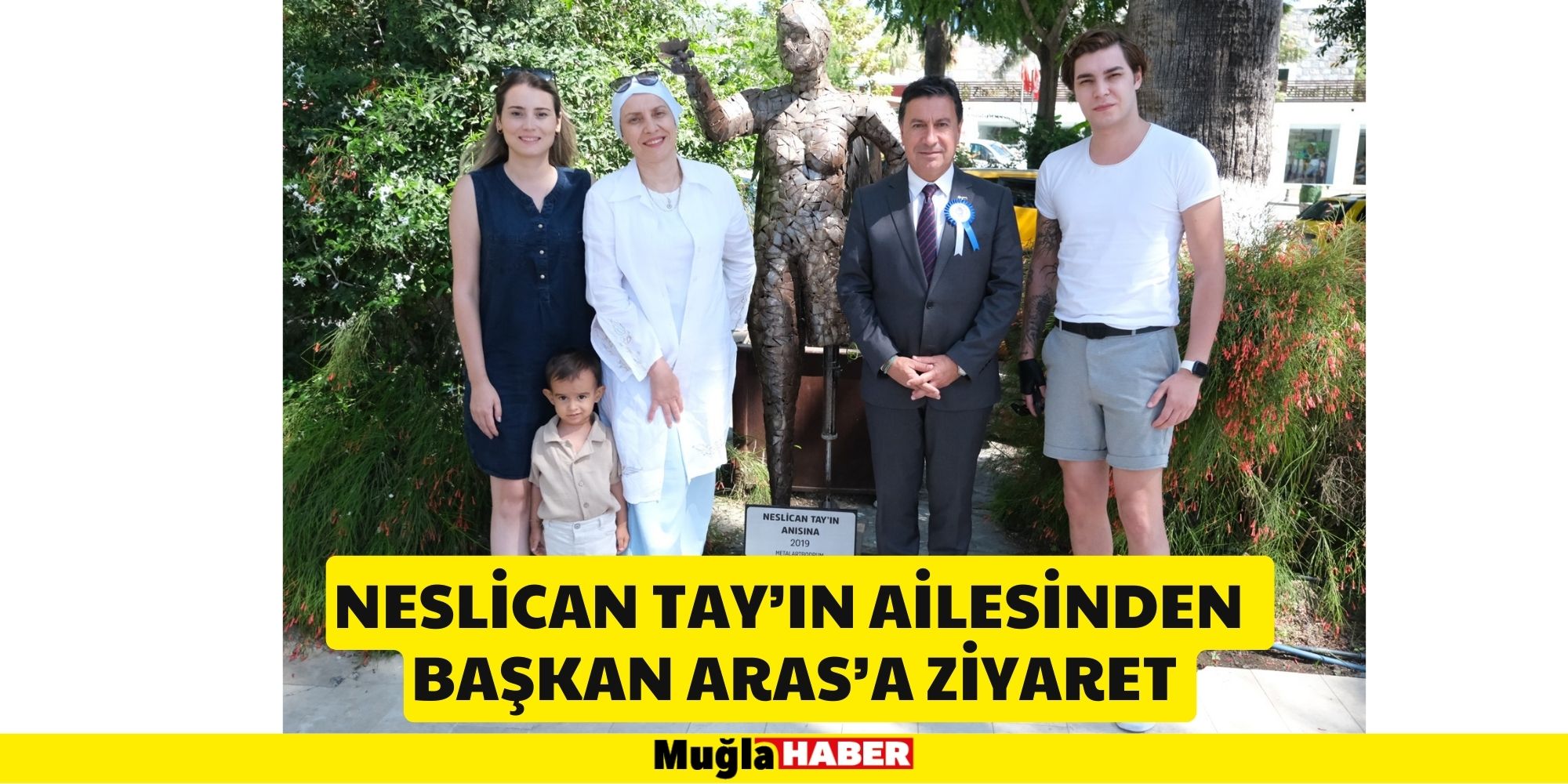 NESLİCAN TAY’IN AİLESİNDEN  BAŞKAN ARAS’A ZİYARET